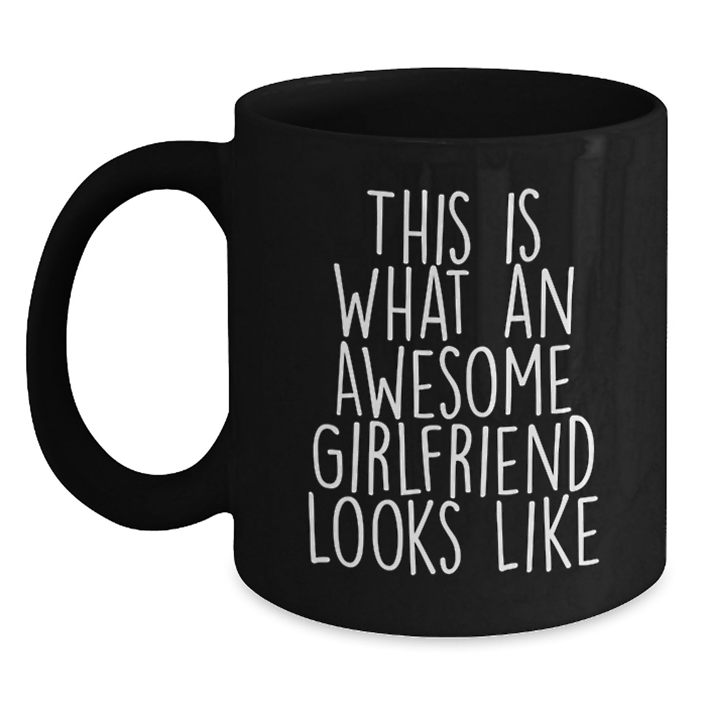 Funny Sweetheart Gifts from Men to Sweetheart - 'This Is What An Awesome Sweetheart Looks Like' Inspirational Black Coffee Mug for Graduation - Main