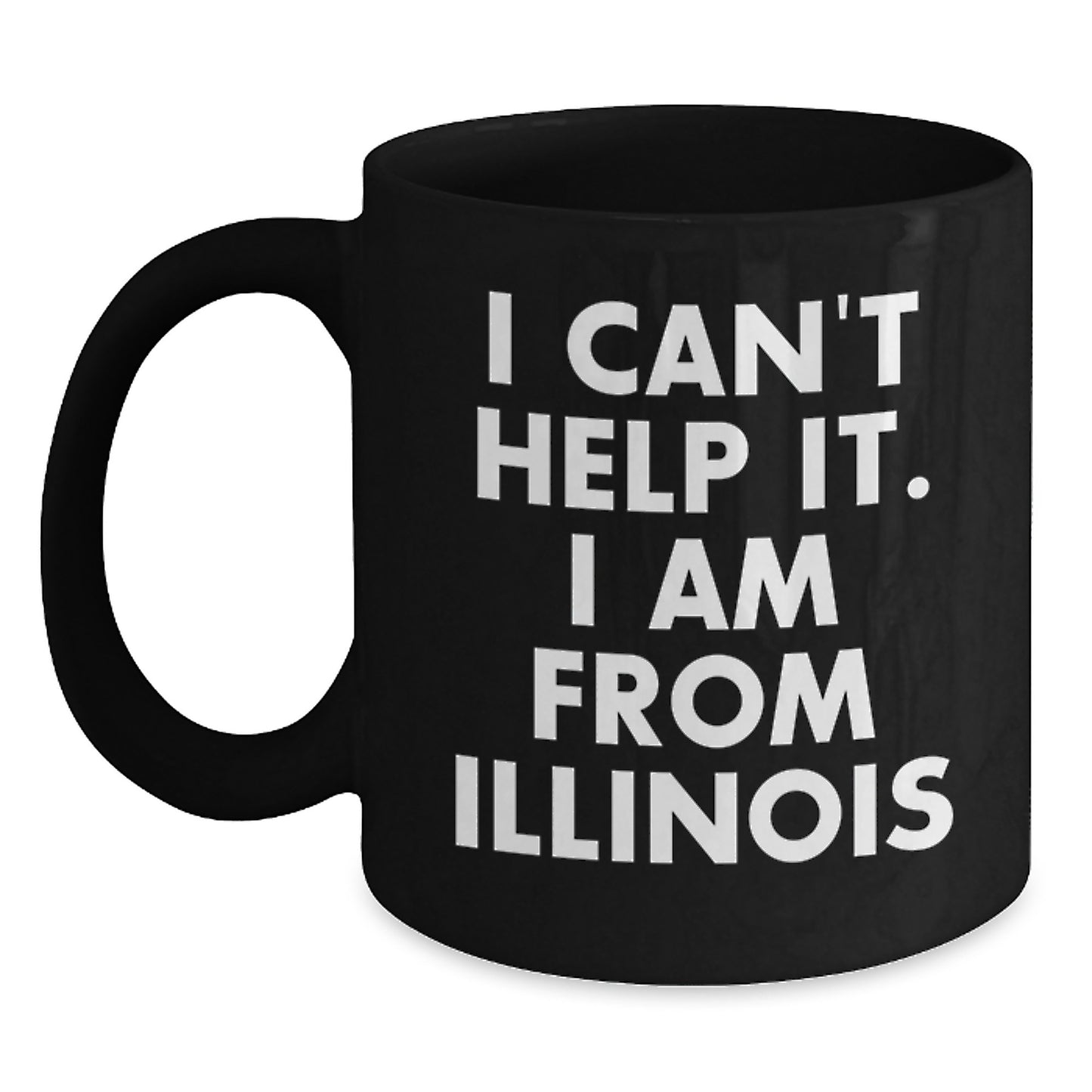 Funny Illinois Quotes Black Coffee Mugs Gifts from Illinois for Illinois Graduates Men Women Friends Family - Main