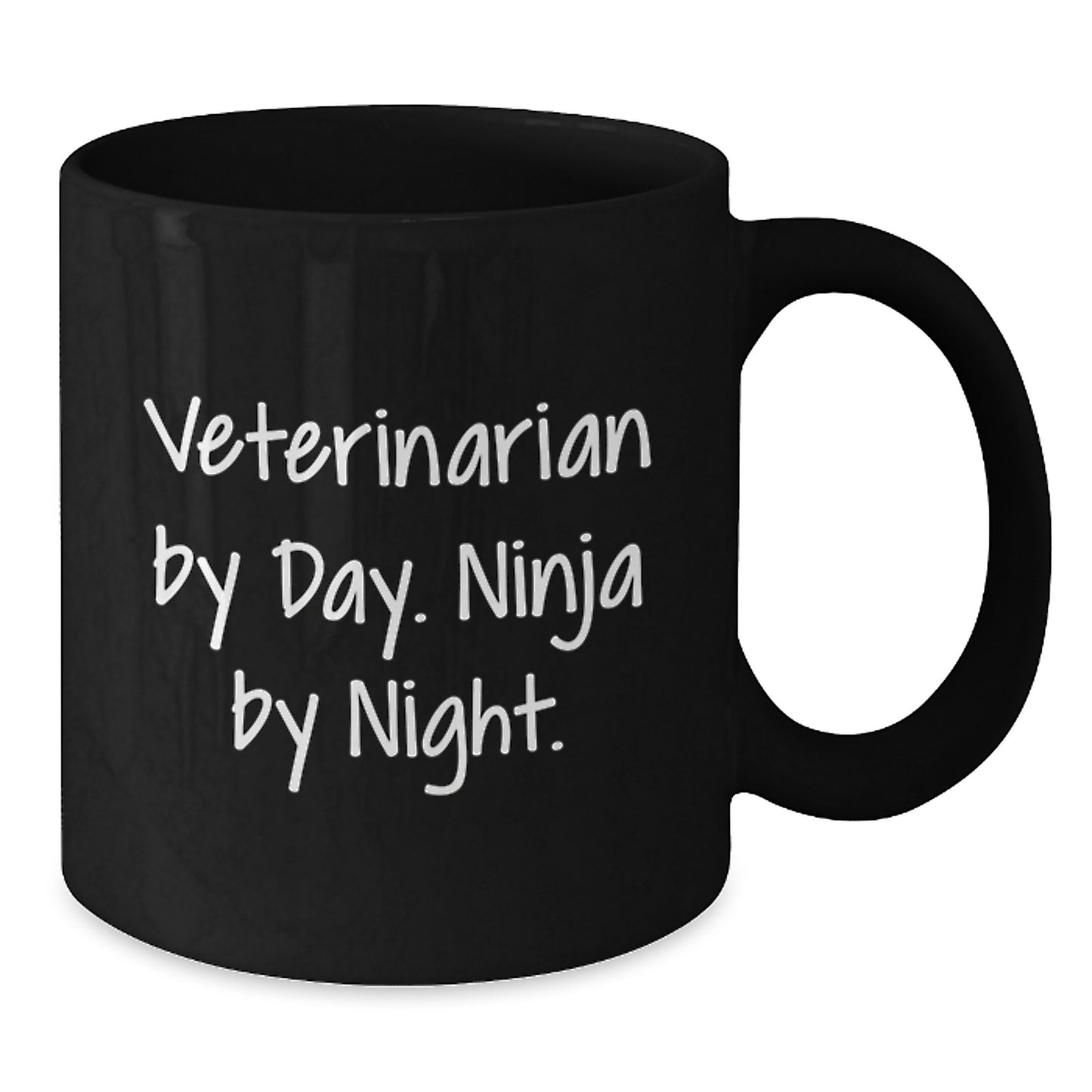 Veterinarian Ninja Gifts by Day, Black Coffee Mug by Night, Funny Quote, Birthday Unique Gifts from Friends - Additional