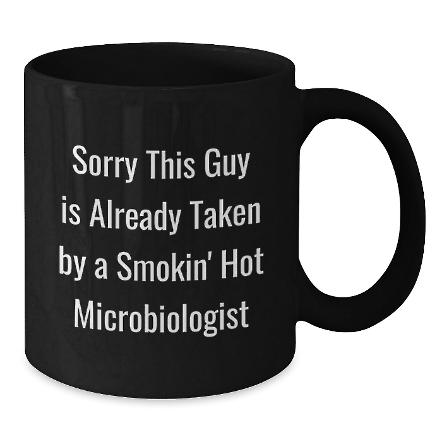 Funny Microbiologist Gifts for Women, Black Coffee Mugs with Quote, Christmas Unique Presents from Men to Friends, Smokin' Hot Microbiologist Lover - Additional