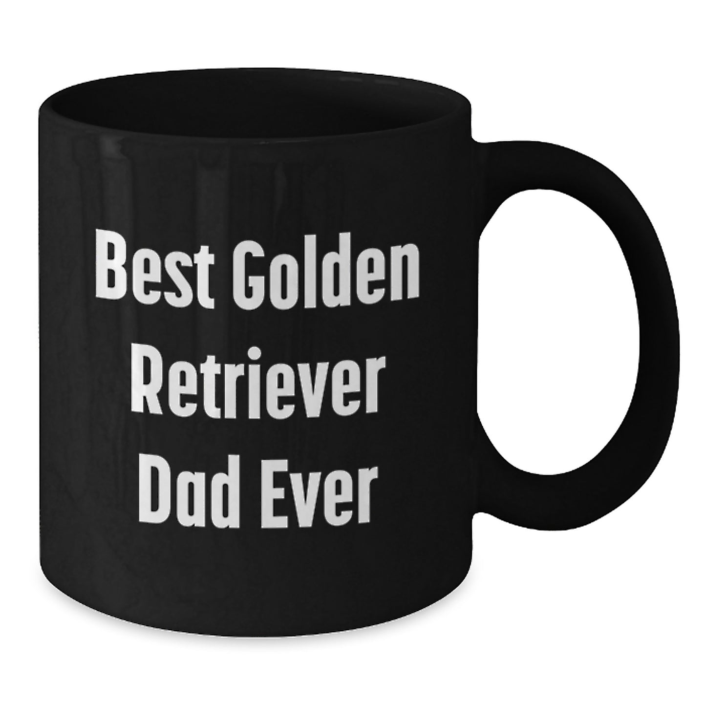 Funny Golden Retriever Dog Gifts from Dad - Best Golden Retriever Dad Ever Quote Black Coffee Mug for Golden Retriever Dog Lovers on Birthday, Gifts for Men, Gifts from Dad, Birthday Unique Gifts - Additional