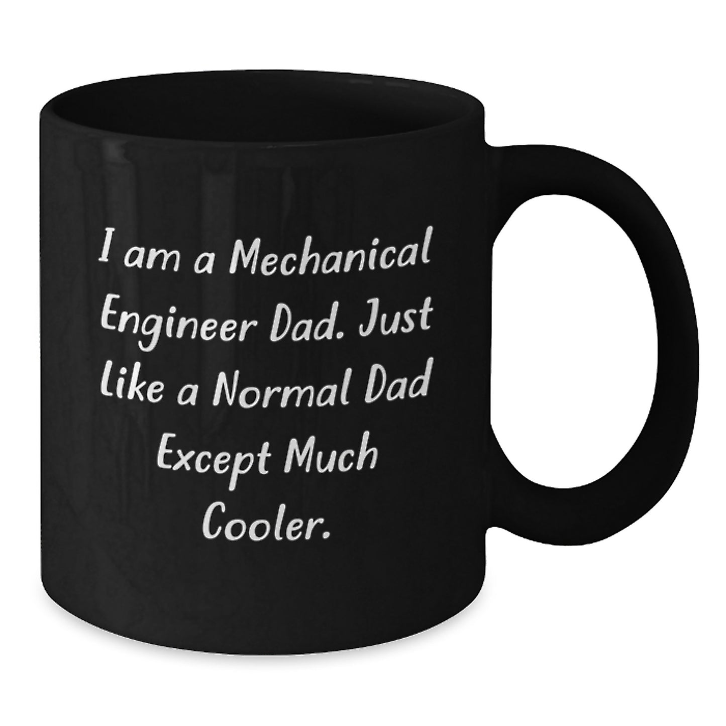 Funny Mechanical Engineer Gifts for Dad - Black Coffee Mug from Family - Unique Christmas Memorable Presents - Additional
