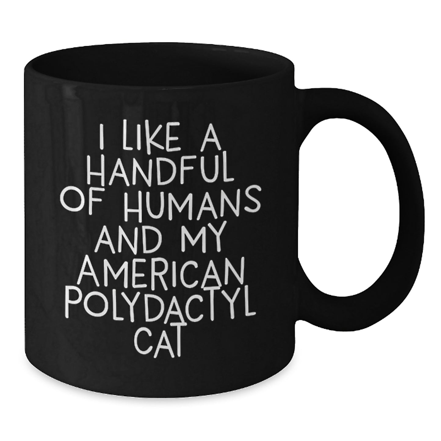 Funny American Polydactyl Cat Mugs, Christmas Unique Gifts for Men, Women, Friends, Family - Ceramic Black Coffee Mugs - Additional
