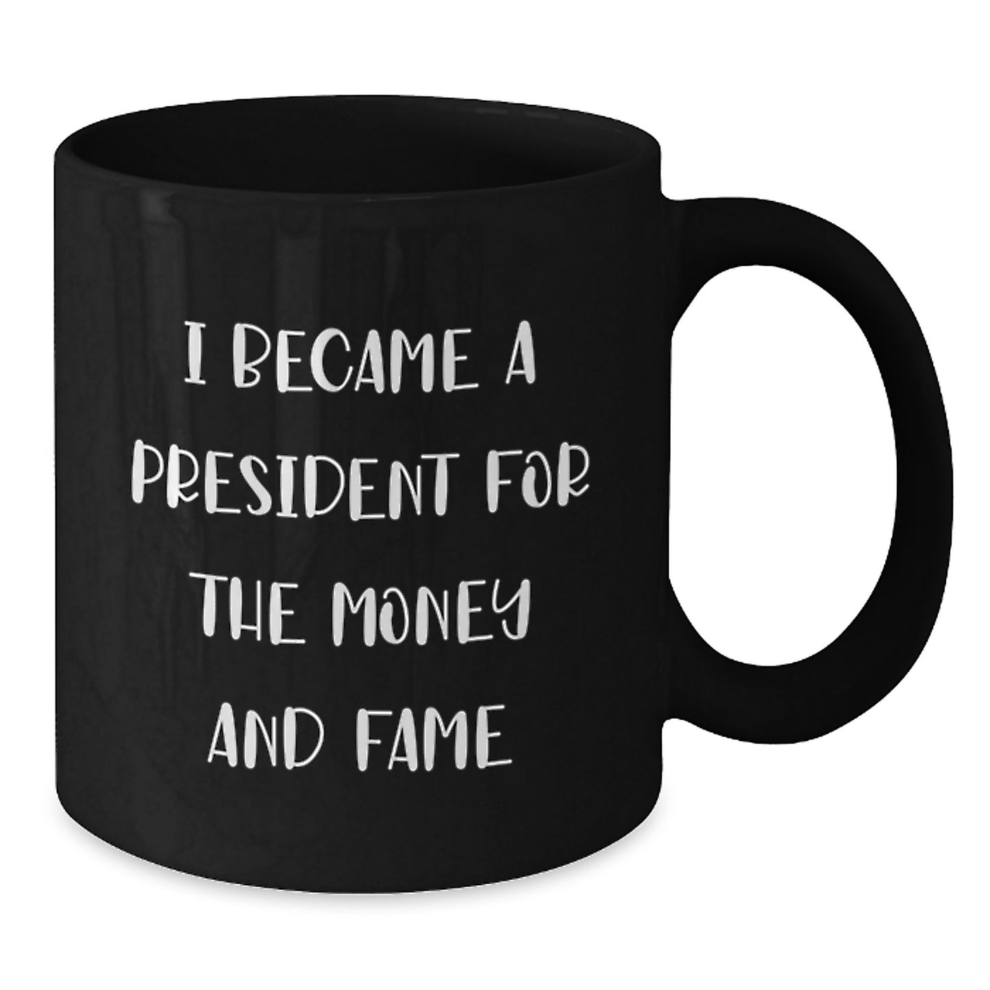 Funny President Mugs Gifts from Friends for President, Unique Christmas Unique Gifts, Black Coffee Mug for Men - Additional