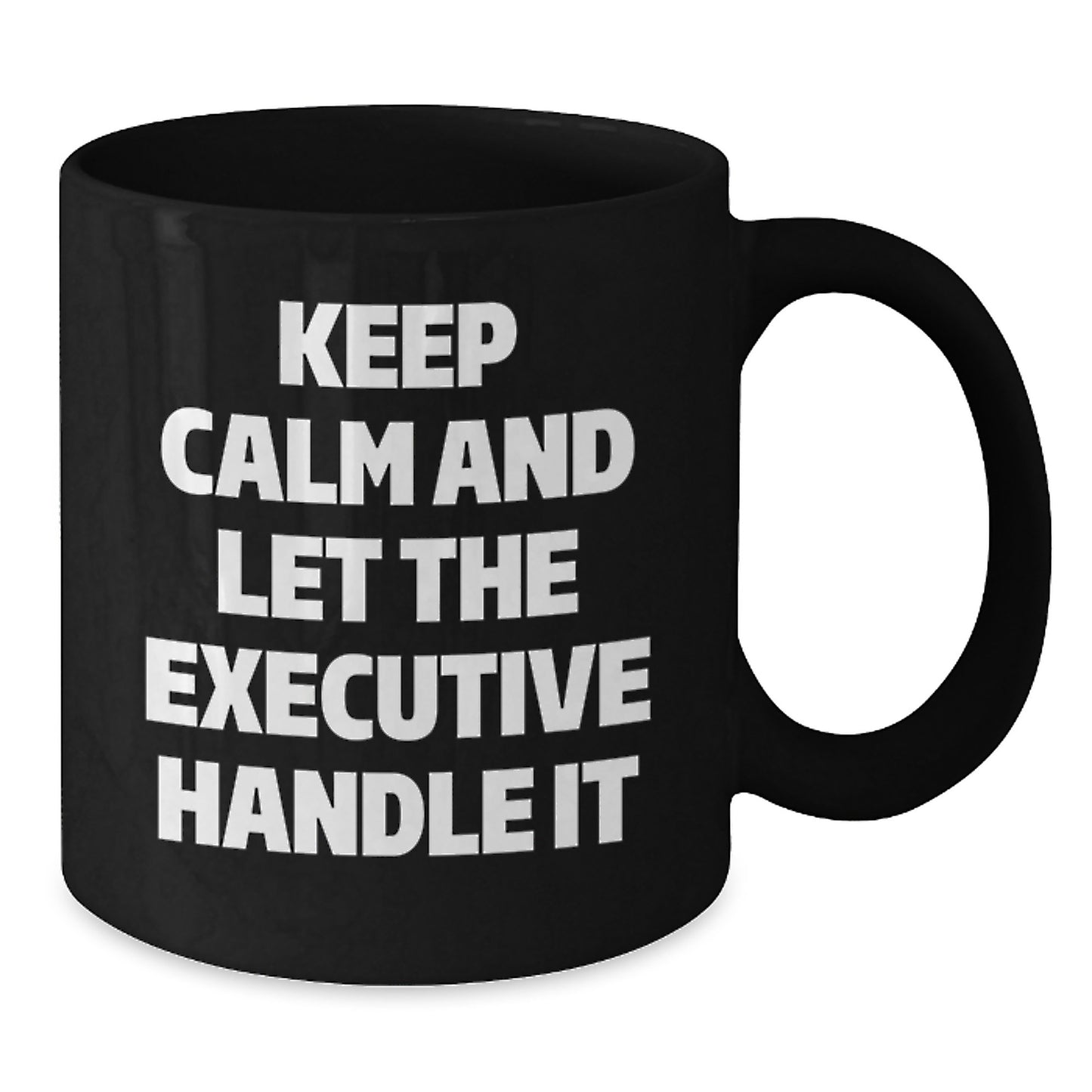Executive Black Coffee Mugs Funny Quote Gifts for Men, Women, Friends, Coworkers, Family Christmas Unique Items from Men - Additional