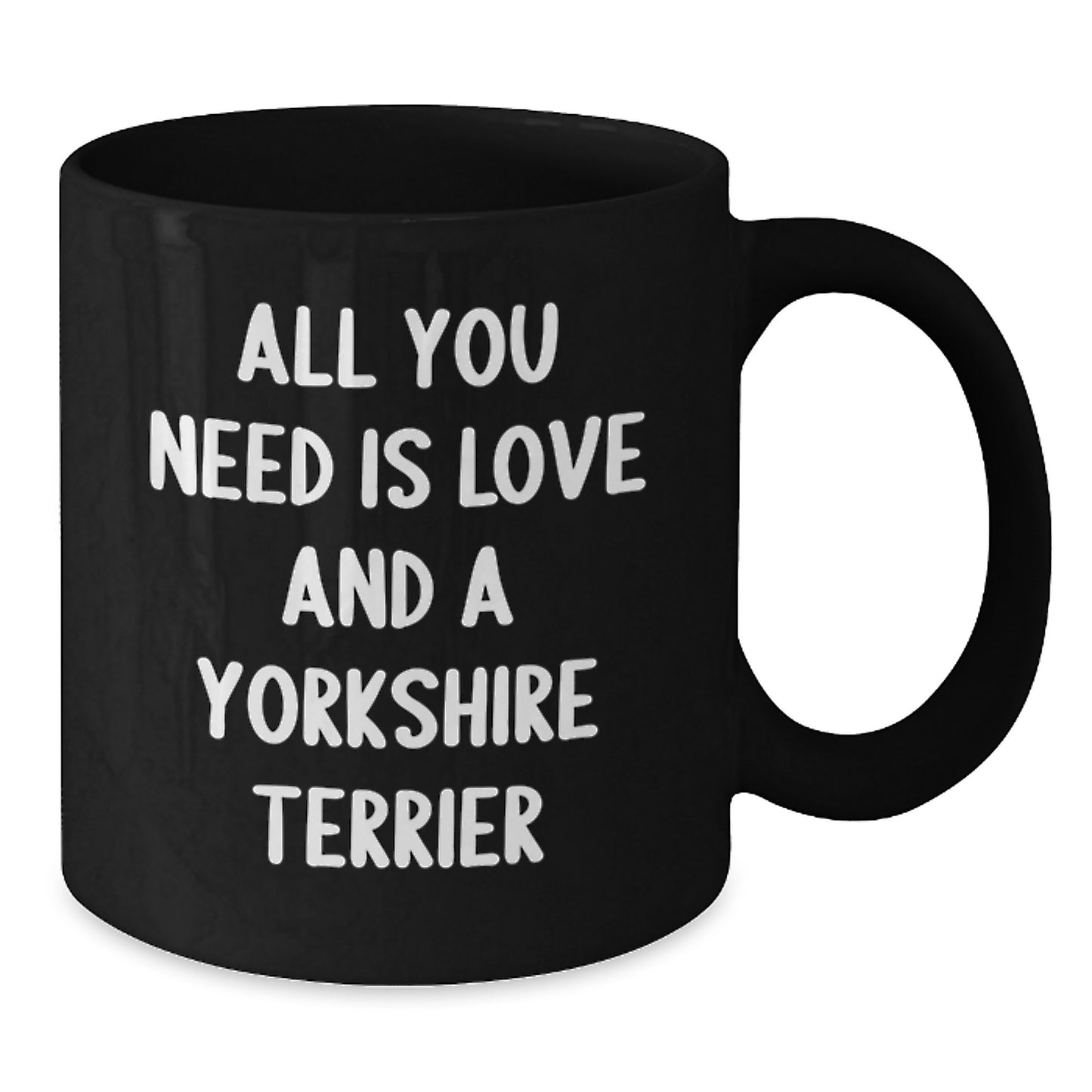 Yorkshire Terrier Dog Lovers' Funny Gift from Friends and Family - Black Coffee Mug for Birthday - Additional