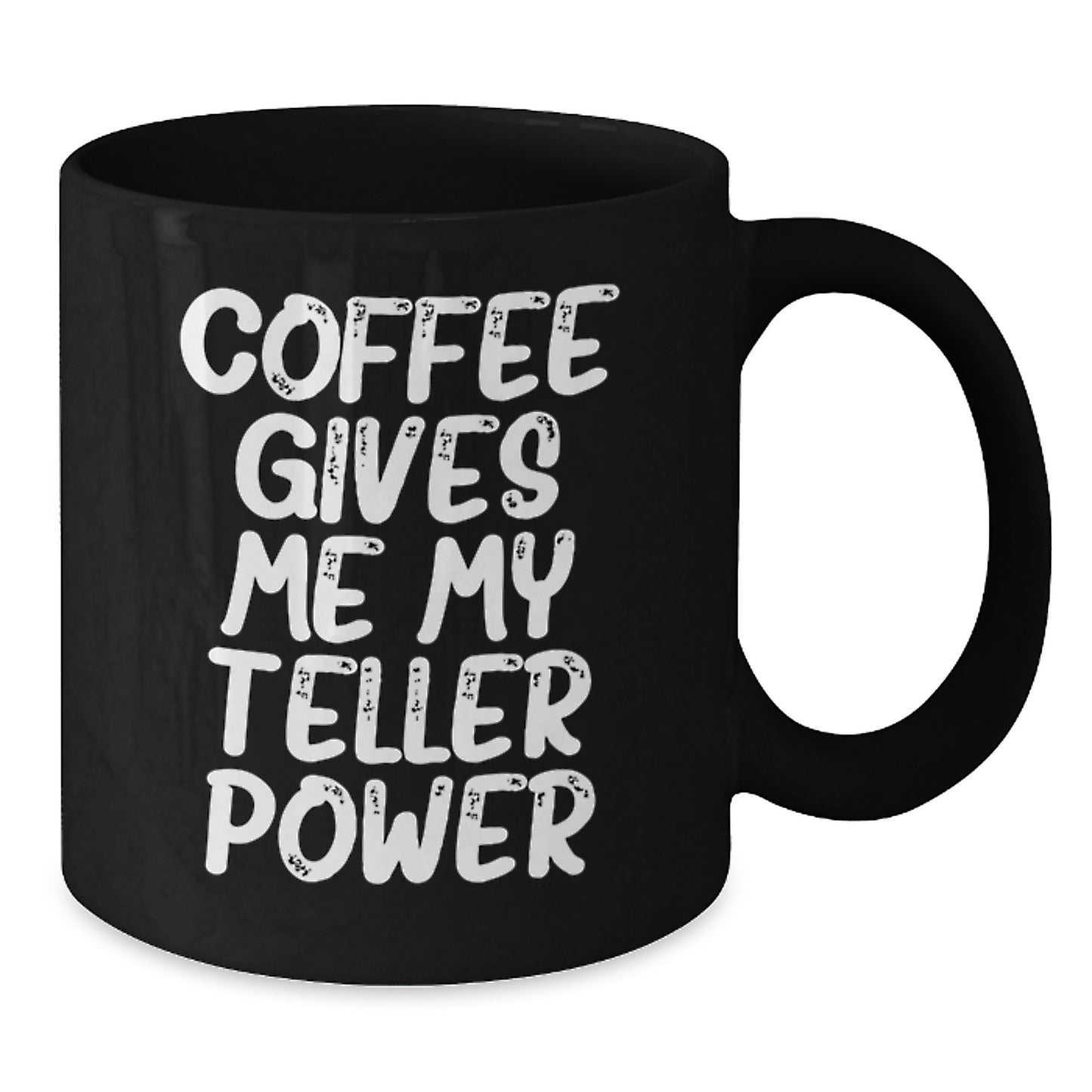 Teller Power Funny Black Coffee Mug Gifts from Men to Friends for Birthday - Additional