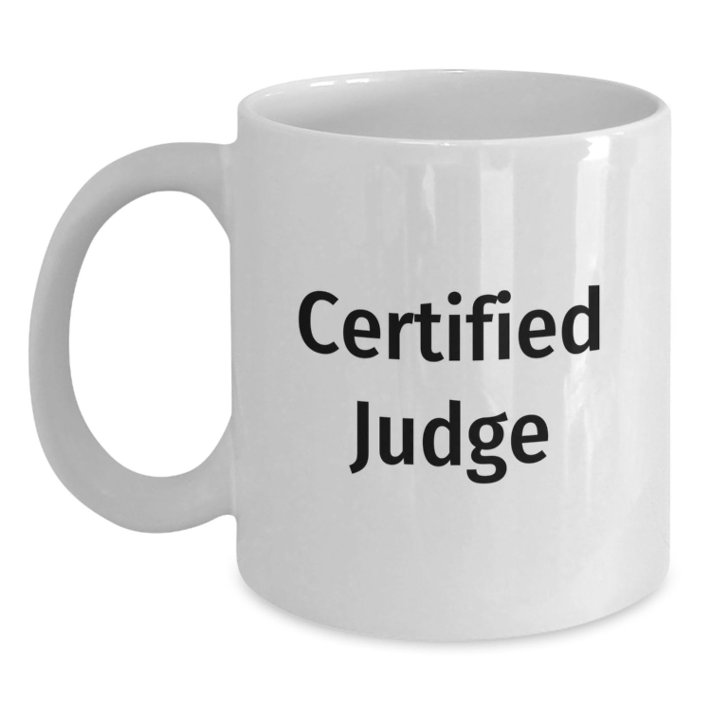 Funny Judge Gifts from Friends for Birthday - White Coffee Mug with 'Being a Judge is a Real Gas' Quote - Main