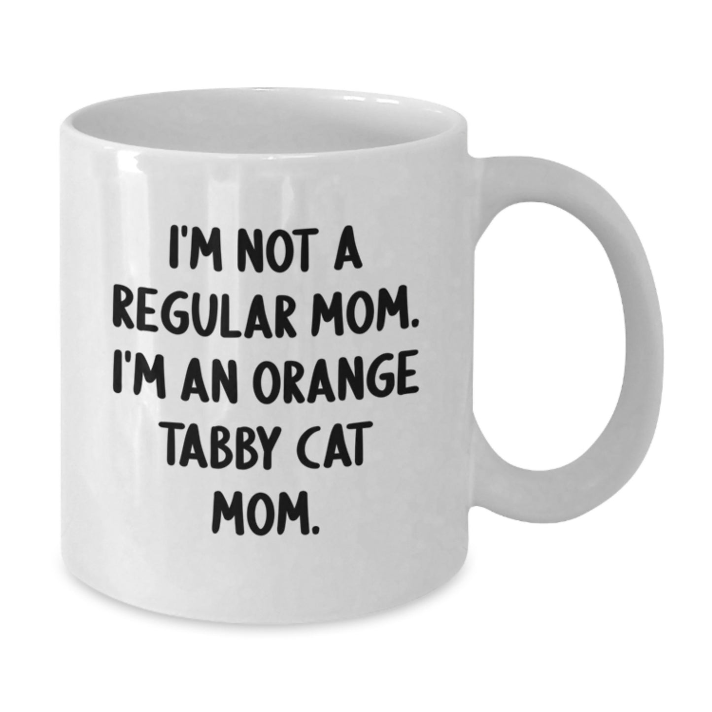 Funny Orange Tabby Cat Mom Gifts, White Coffee Mug for Orange Tabby Cat Enthusiasts, Gifts from Friends, Family, or Coworkers to Orange Tabby Cat Lovers, Graduation Unique Gifts - Additional