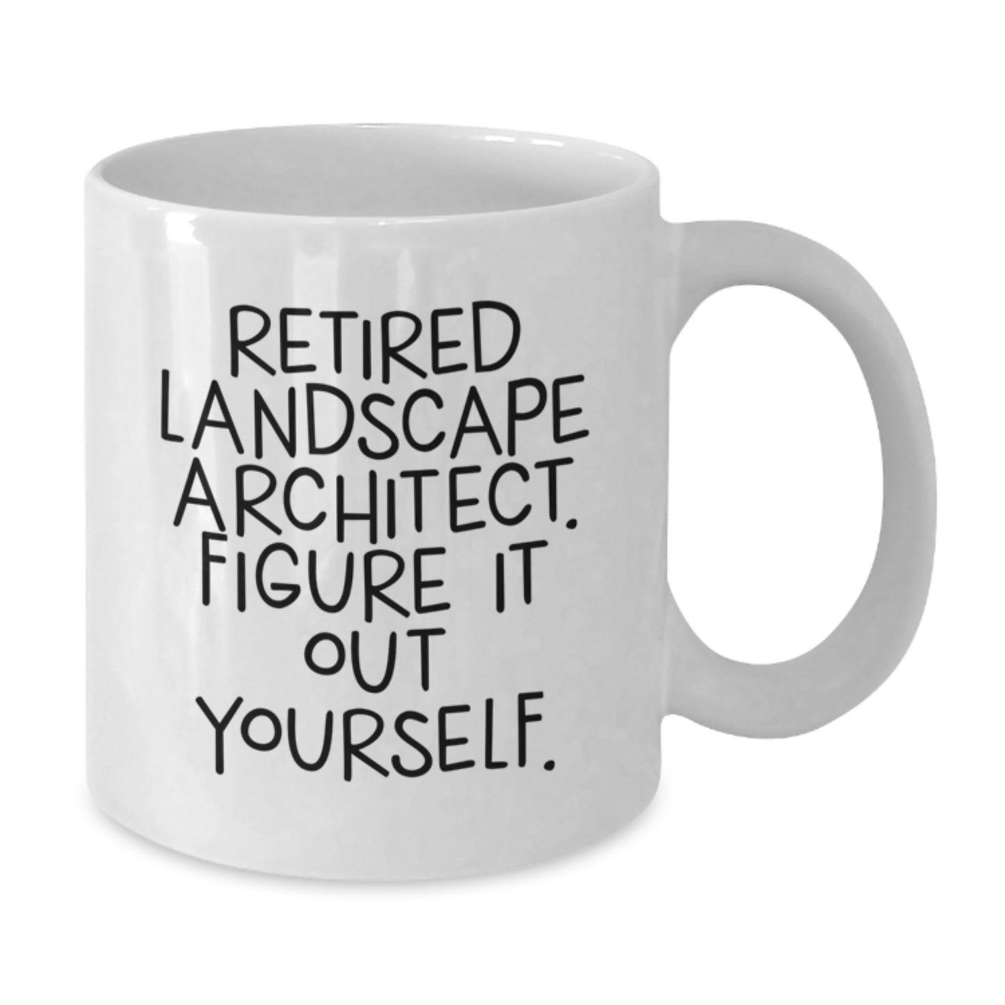Funny Quote from Retired Landscape Architect Gifts for Landscape Architect Graduation White Coffee Mug - Additional