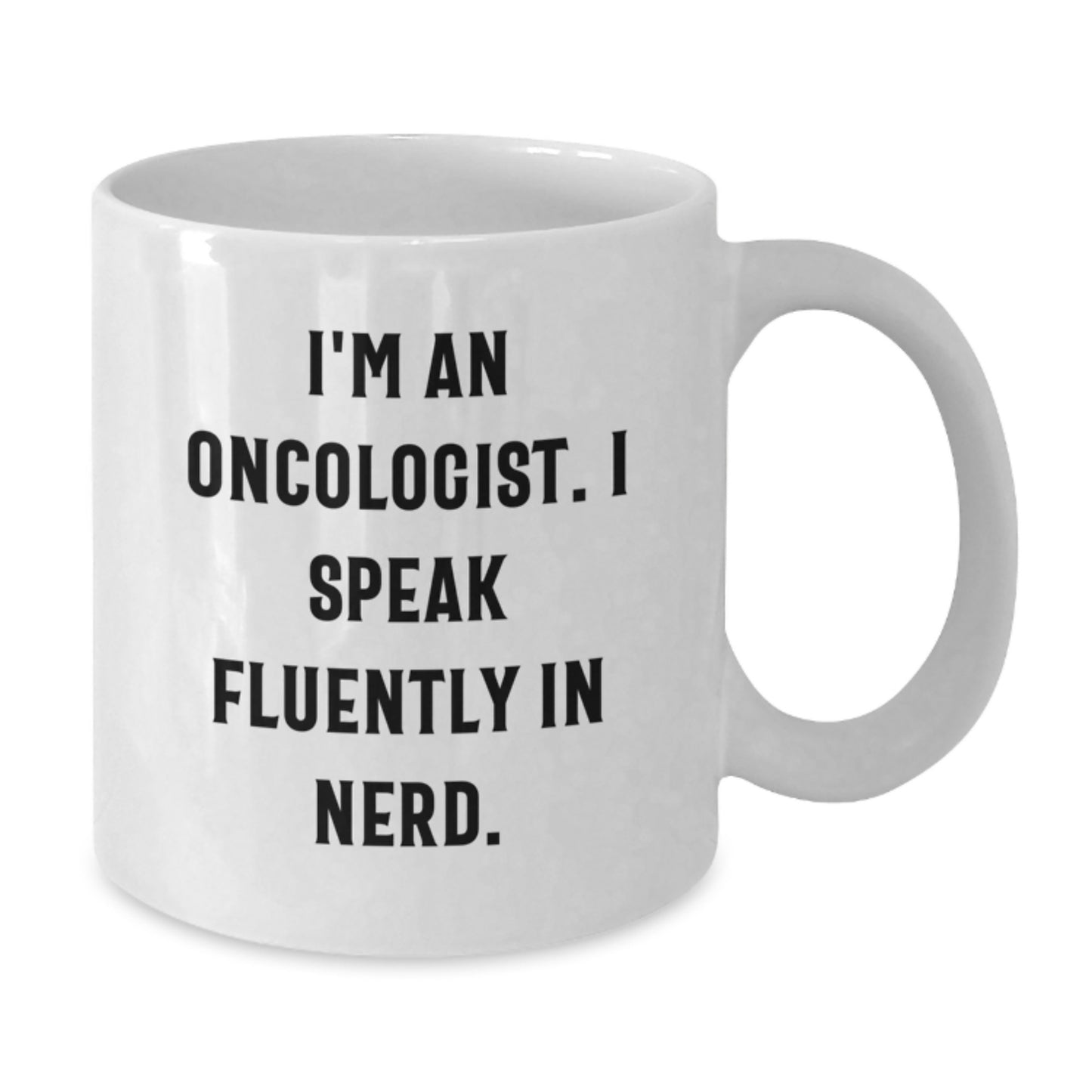 Oncologist Gifts Funny White Coffee Mugs for Men, Women, Friends, Coworkers, Family - 'I'm An Oncologist. I Speak Fluently In genius.' Quote Birthday Unique Gifts from Friends to Oncologists - Additional