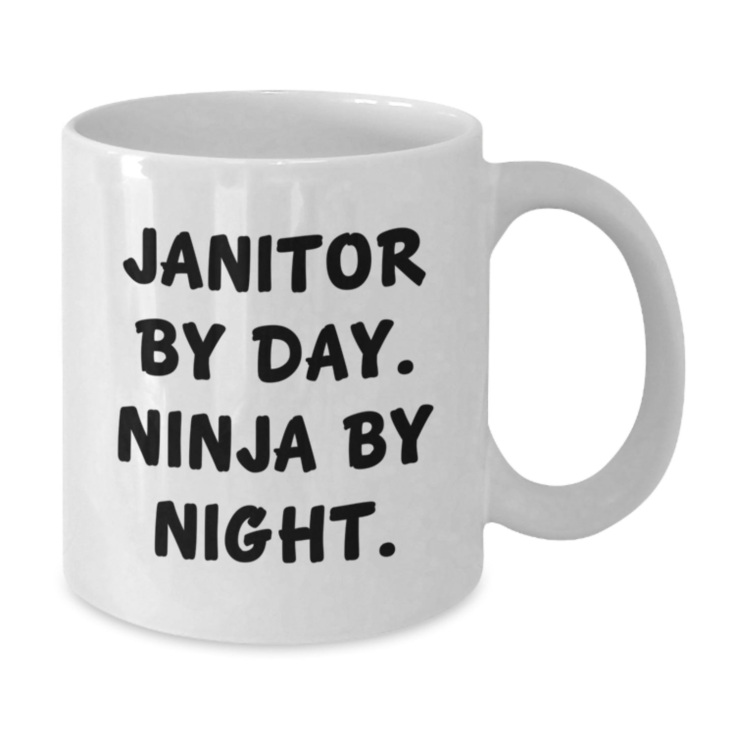 Janitor By Day Funny Mugs, Gifts from Friends for Janitor, White Coffee Mug, Graduation Unique Gifts - Additional
