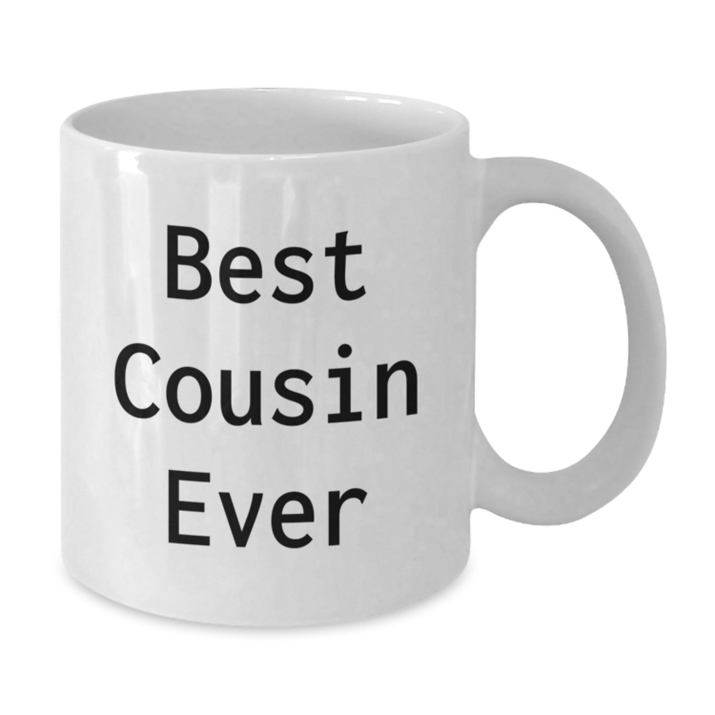 Funny Cousin Gifts from Men, White Ceramic Coffee Mug for Best Cousin Ever, Graduation Unique Gifts - Additional