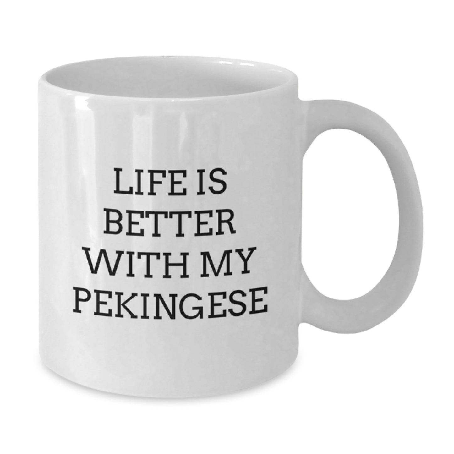 Pekingese Dog Lovers Funny White Coffee Mug Gifts from Family Friends Birthday Unique Presents - Additional