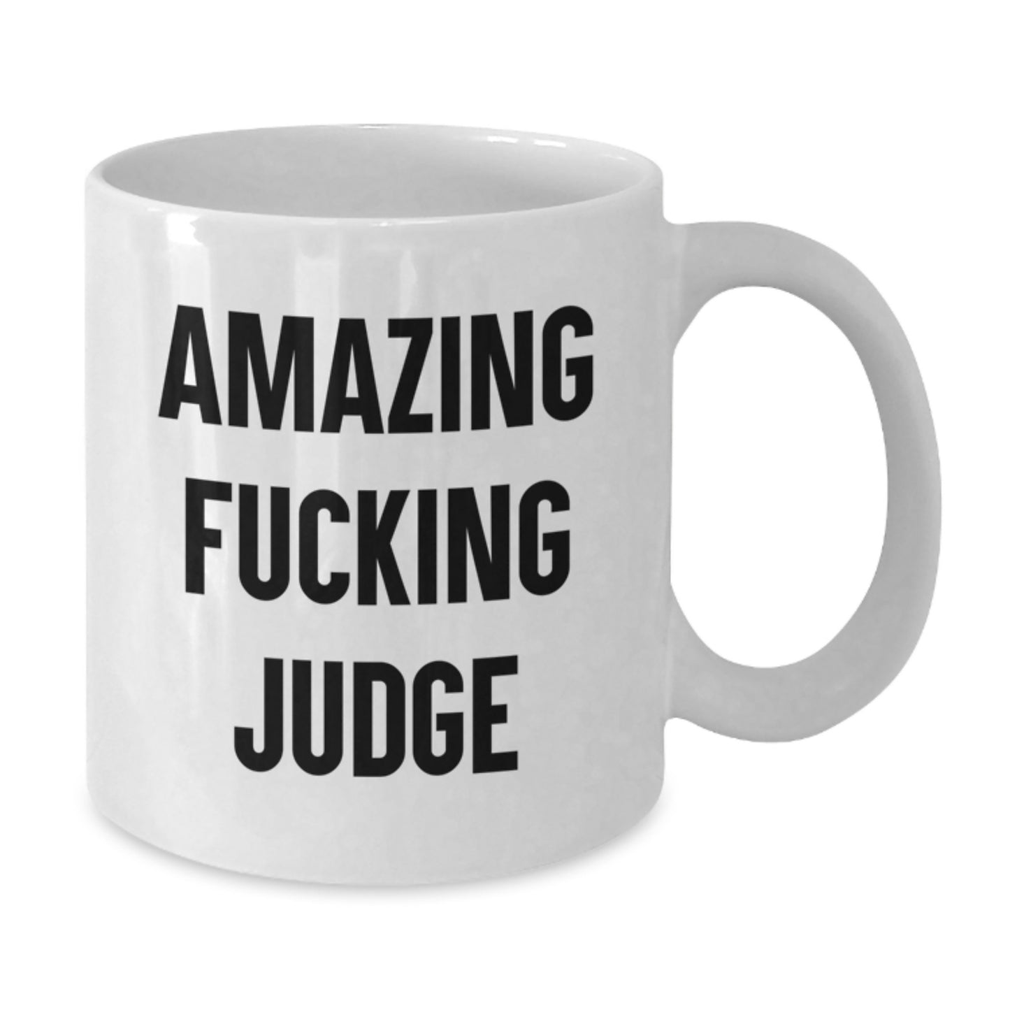 Funny Judge Gifts for Men, White Coffee Mugs, Amazing 'F--king Judge' Quote, Unique Christmas Unique Gifts from Friends, Family, Coworkers - Additional
