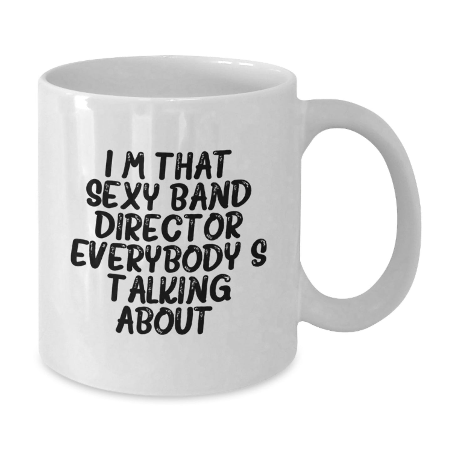 Funny Band Director Gifts from Men to Friends - White Coffee Mug for Christmas Unique Presents - Additional