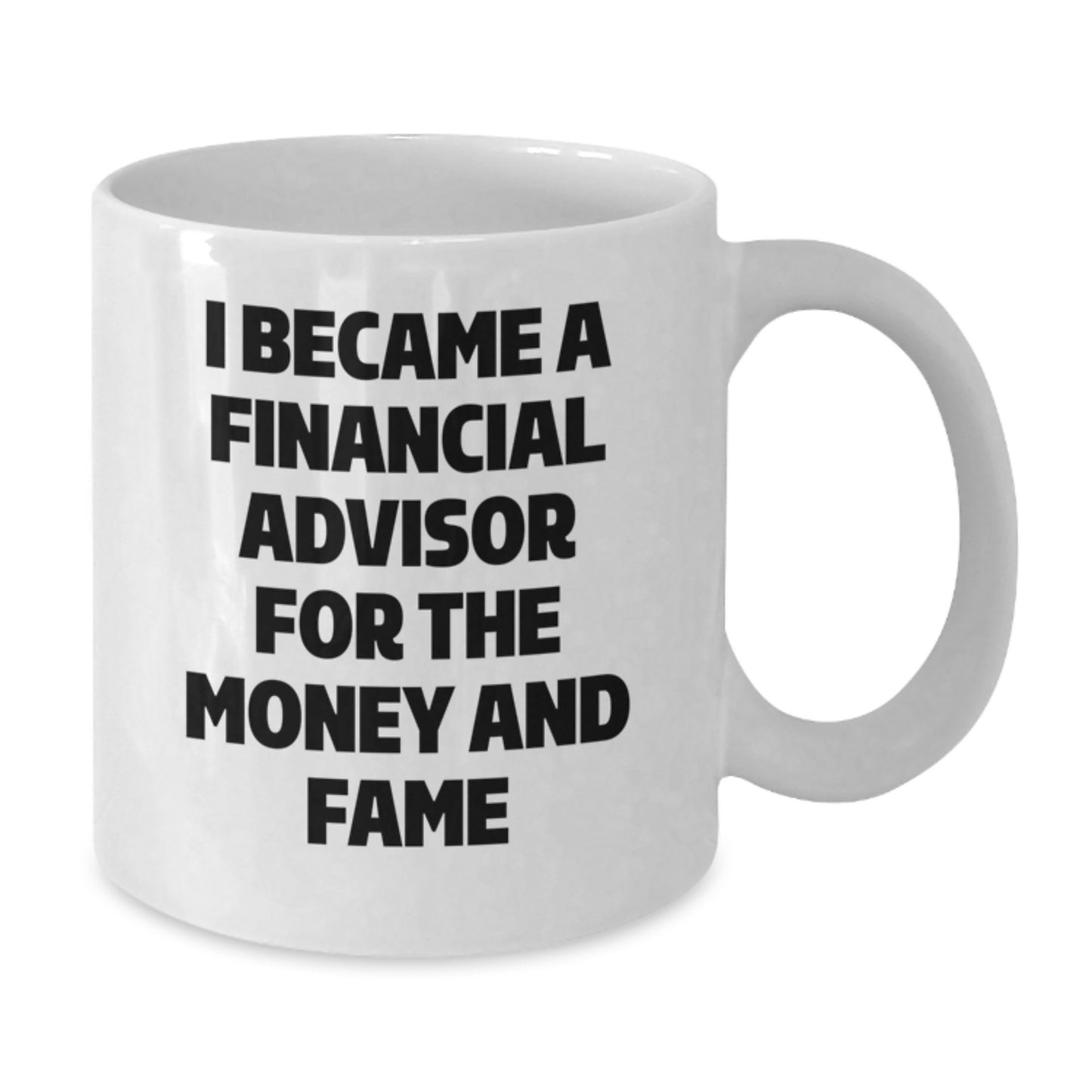Funny Financial Advisor White Coffee Mug Gifts for Men from Family, Unique Christmas Memorable Present for Financial Advisor Colleagues - Additional