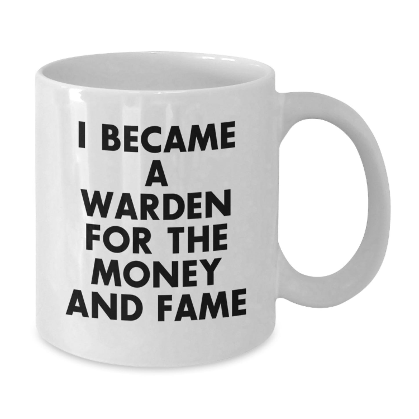 Funny Warden White Coffee Mug, Gift for Warden from Family - Christmas Unique Gifts - Additional