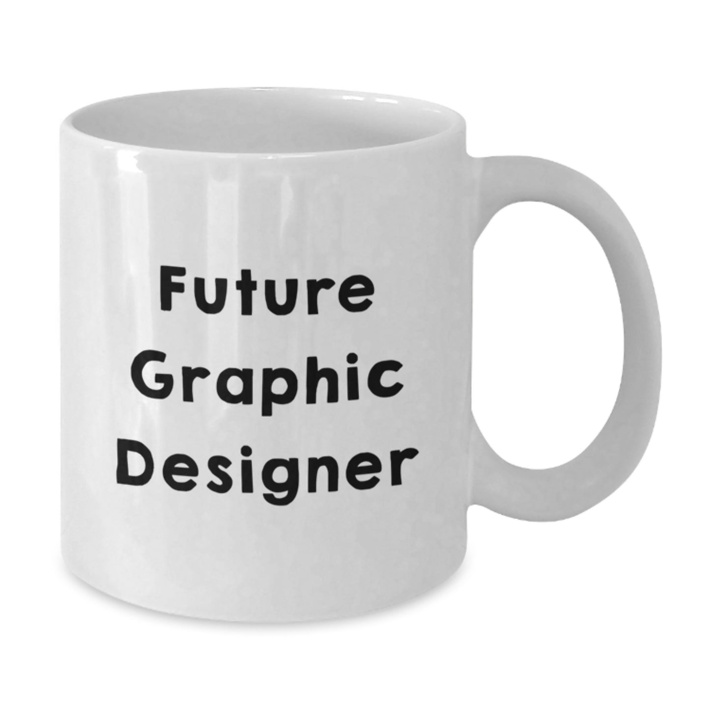Funny Future Graphic Designer Gifts - White Coffee Mug, Graduation Unique Presents from Friends to Men, Women, Family, Coworkers - Additional