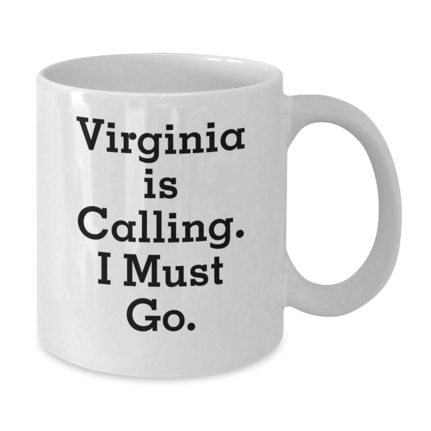 Virginia Gifts for Graduation, Funny White Coffee Mug - 'Virginia Is Calling, I Must Go!' Quote, Gifts from Friends, Family, Coworkers - Additional