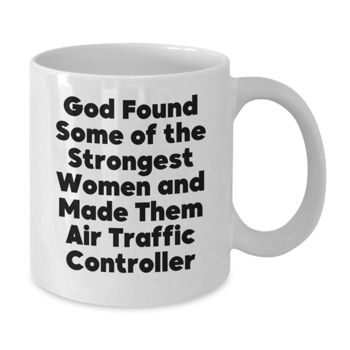 Funny Air Traffic Controller Mugs by God, White Coffee Mugs Gifts from Friends to Air Traffic Controller on Birthday - Additional