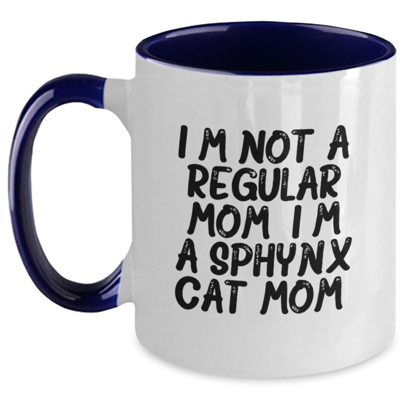 Sphynx Cat Mom Gifts Funny Two Tone Coffee Mugs for Graduation - Gifts from Mom to Sphynx Cat Lover, Sphynx Cat Mom Unique Gifts - Main