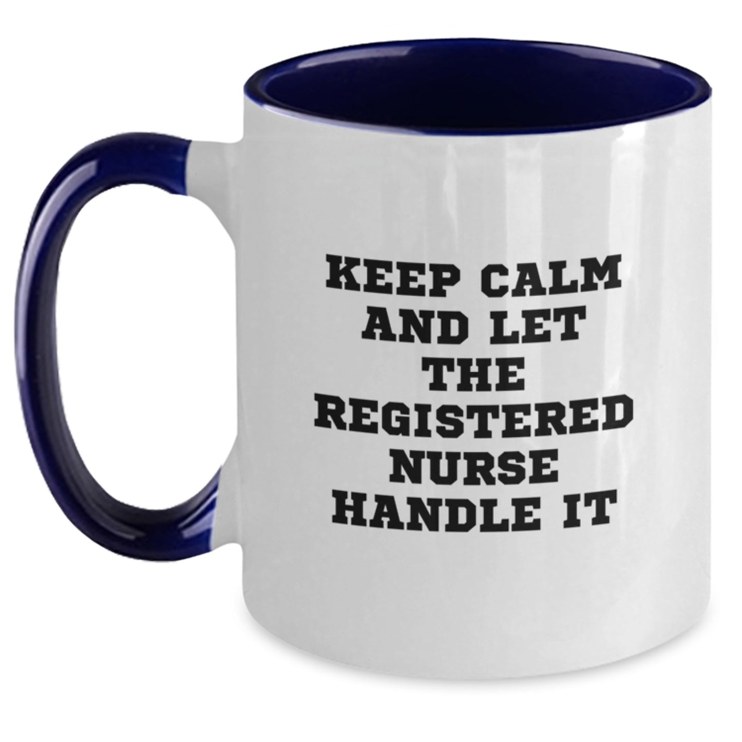 Funny Registered Nurse Gifts from Men to Friends, Two Tone Coffee Mug for Christmas Unique Presents - Main