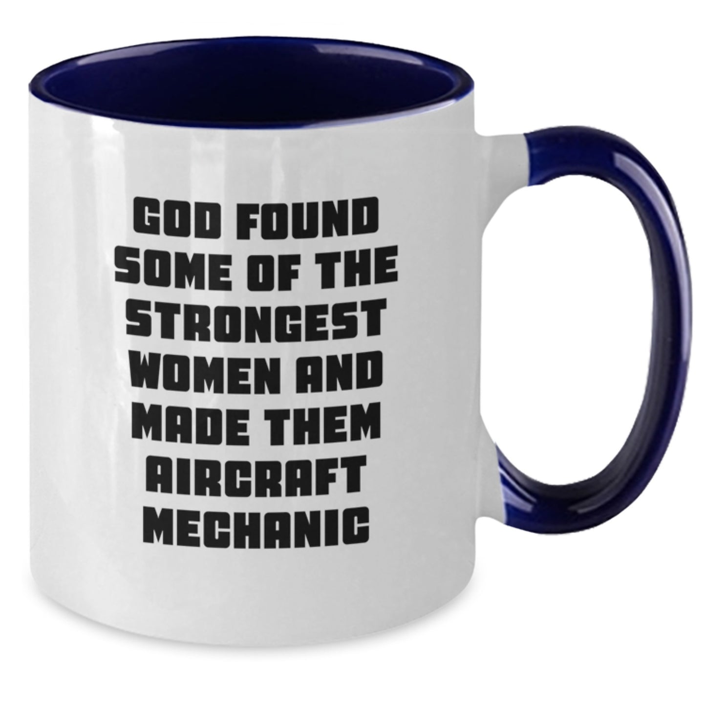 Funny Aircraft Mechanic Gifts for Women Christmas Two Tone Coffee Mugs from Family, Inspirational Women in Aviation - Additional