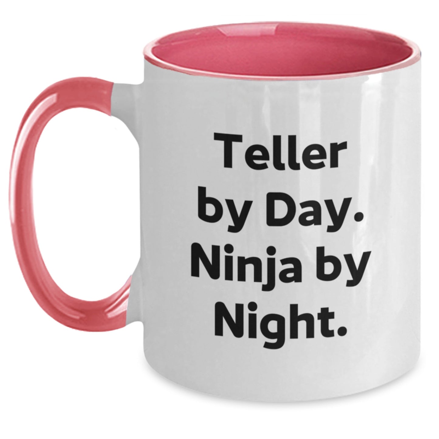 Teller By Day Funny Ninja Night Two Tone Coffee Mug Gifts for Teller from Friends - Main