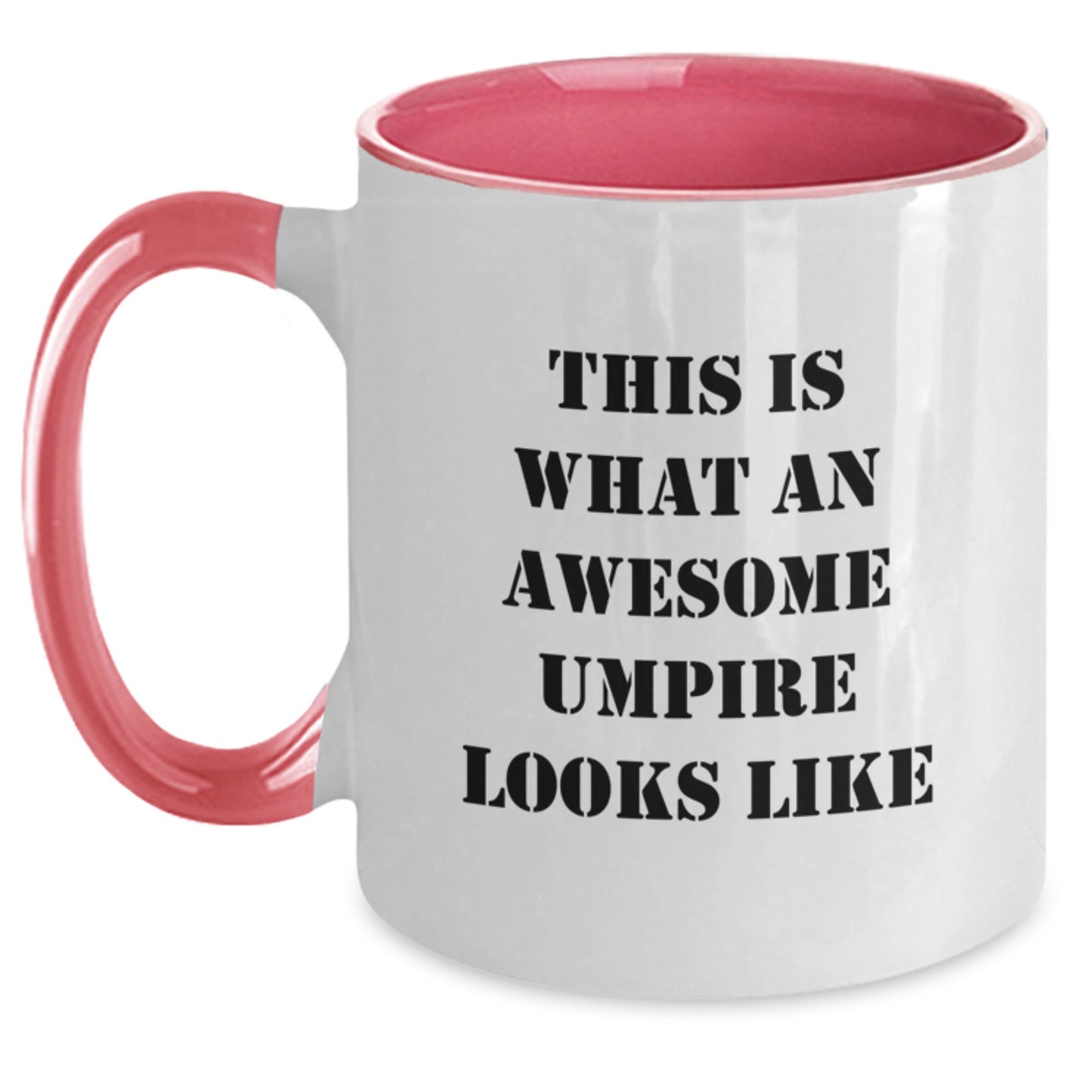 Funny Umpire Gifts for Men, Women, and Friends - Two Tone Coffee Mug with Quote 'This Is What An Awesome Umpire Looks Like' from Men, Great Graduation Unique Gifts for Umpire Enthusiasts - Main