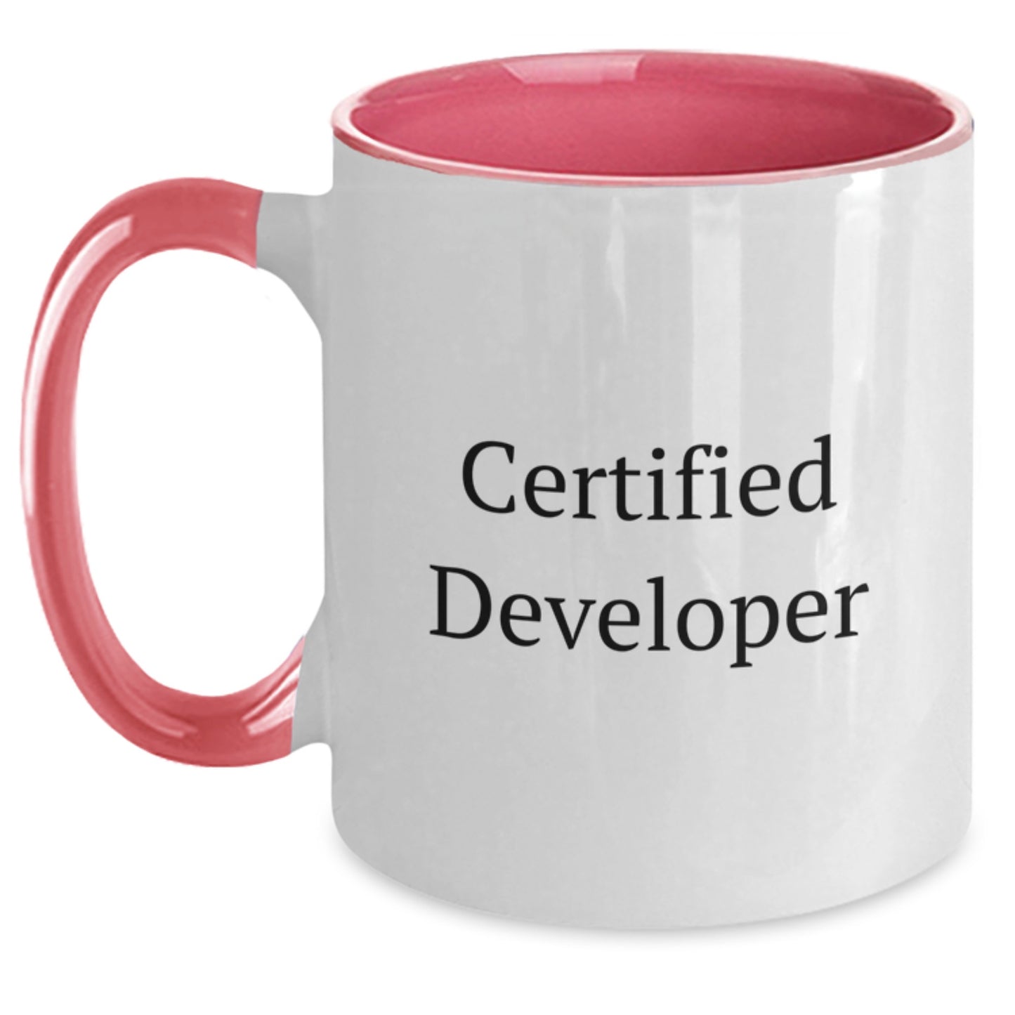 Funny Developer Gifts, Two Tone Coffee Mugs for Certified Developer, Gifts from Friends, Graduation Unique Gifts for Men, Women, Coworkers and Family - Main