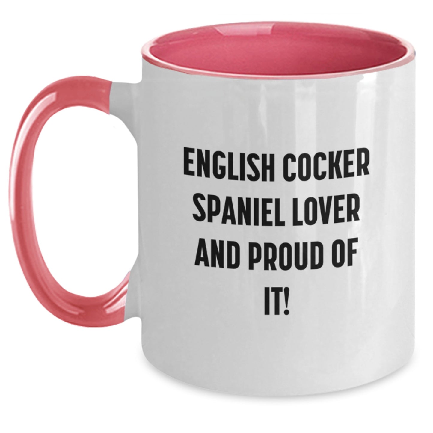 Funny English Cocker Spaniel Dog Lover Gifts from Friends - Birthday Unique Two Tone Coffee Mugs - Main