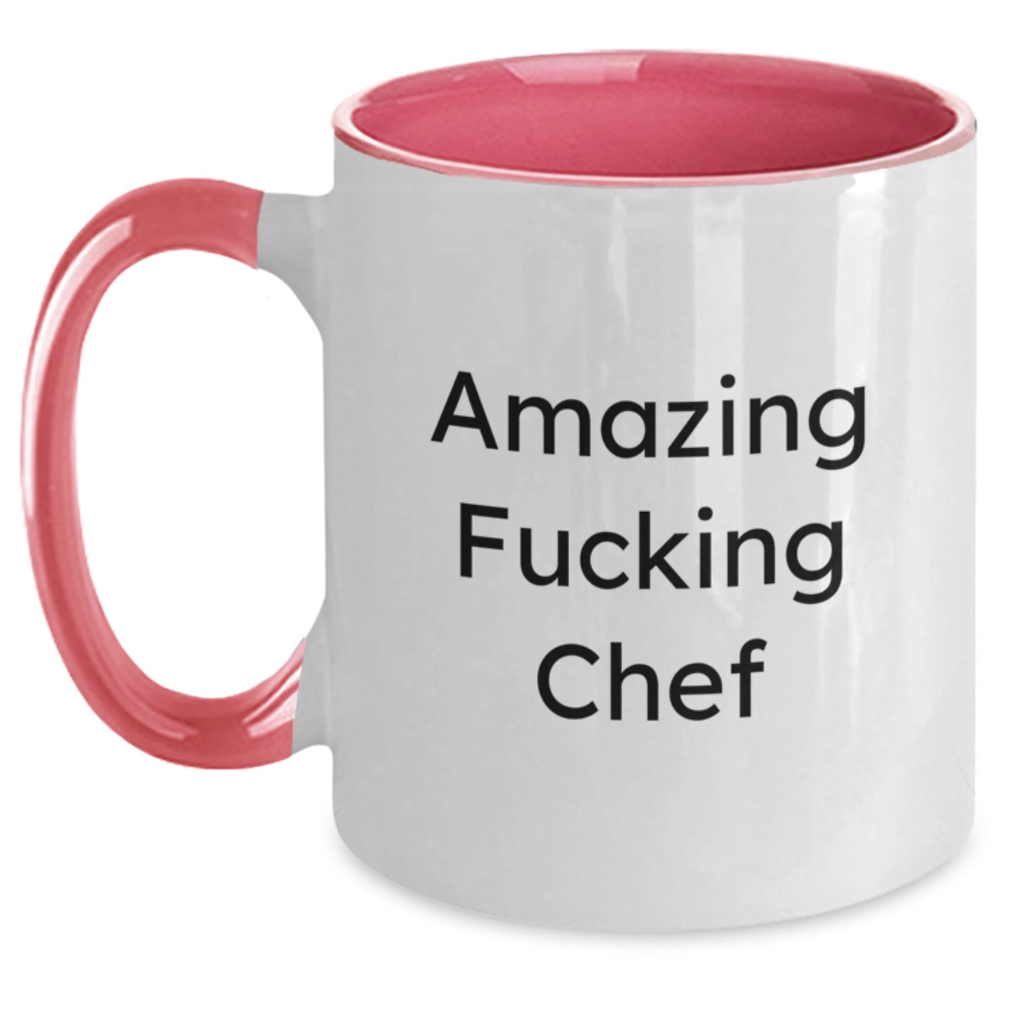 Funny Chef Gifts from Friends, Amazing 'F--king' Chef Two Tone Coffee Mug, Christmas Unique Ideas for Men, Women, Family - Main
