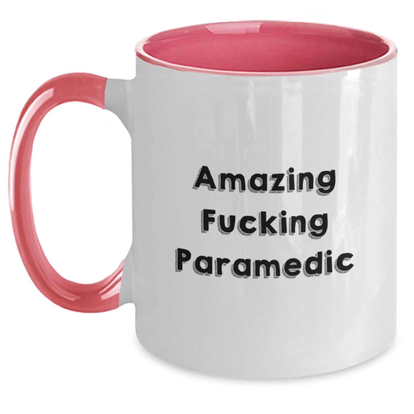 Funny Rescue Worker Gifts from Friends - Amazing F--king Rescue Worker Quote Two Tone Coffee Mug, Rescue Worker Christmas Unique Gifts for Rescue Worker - Main