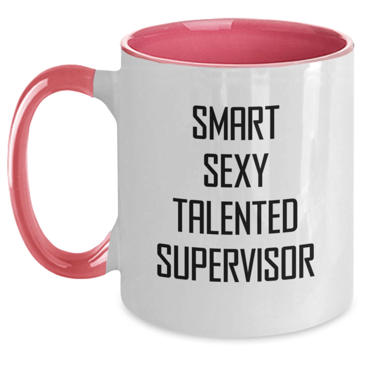 Funny Supervisor Gifts from Friends - 'Smart Sexy Talented' Two Tone Coffee Mug for Graduation - Main