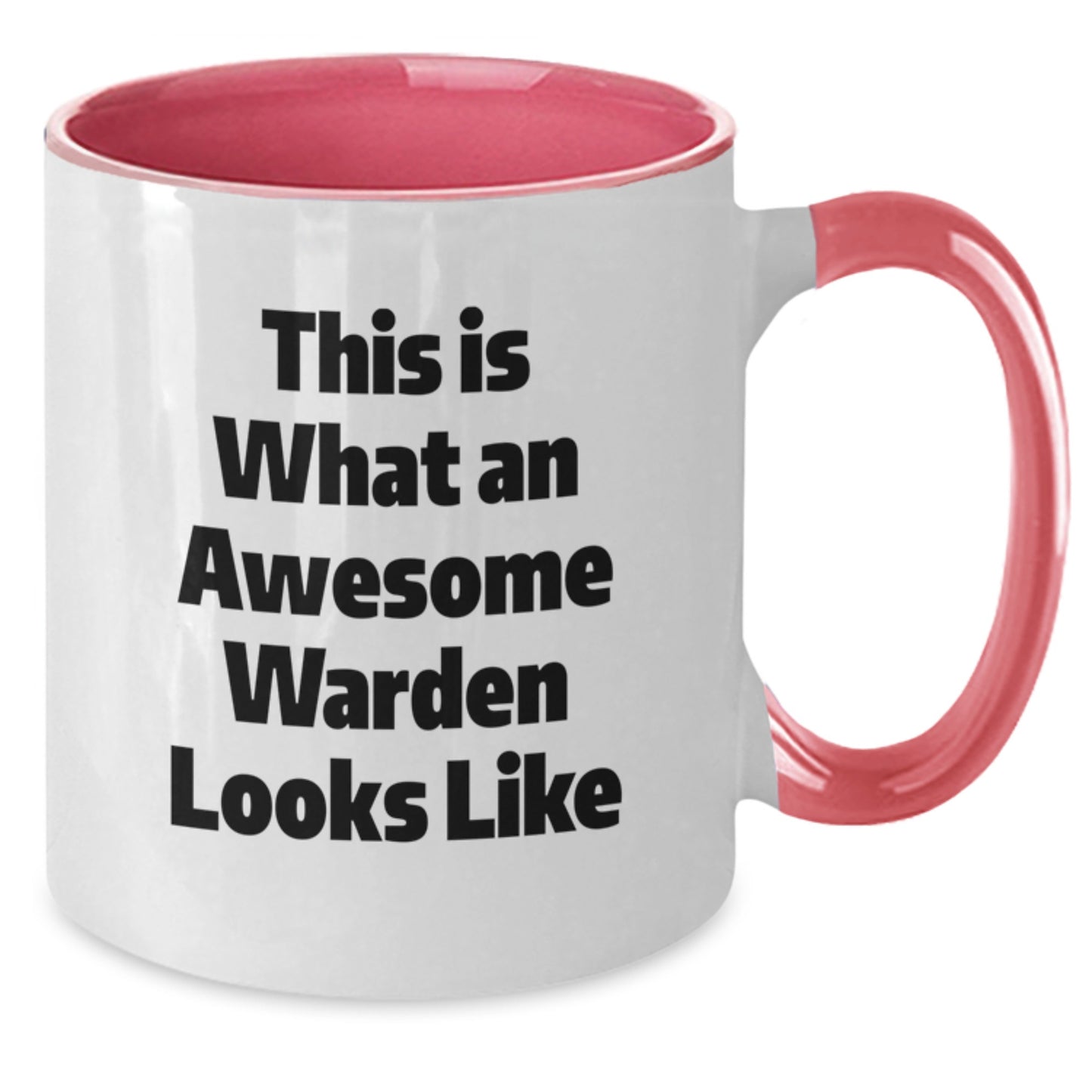 Warden Gifts, Funny Two Tone Coffee Mug, This Is What An Awesome Warden Looks Like, Graduation Unique Gifts from Men, Women, Friends, Coworkers, Family - Additional