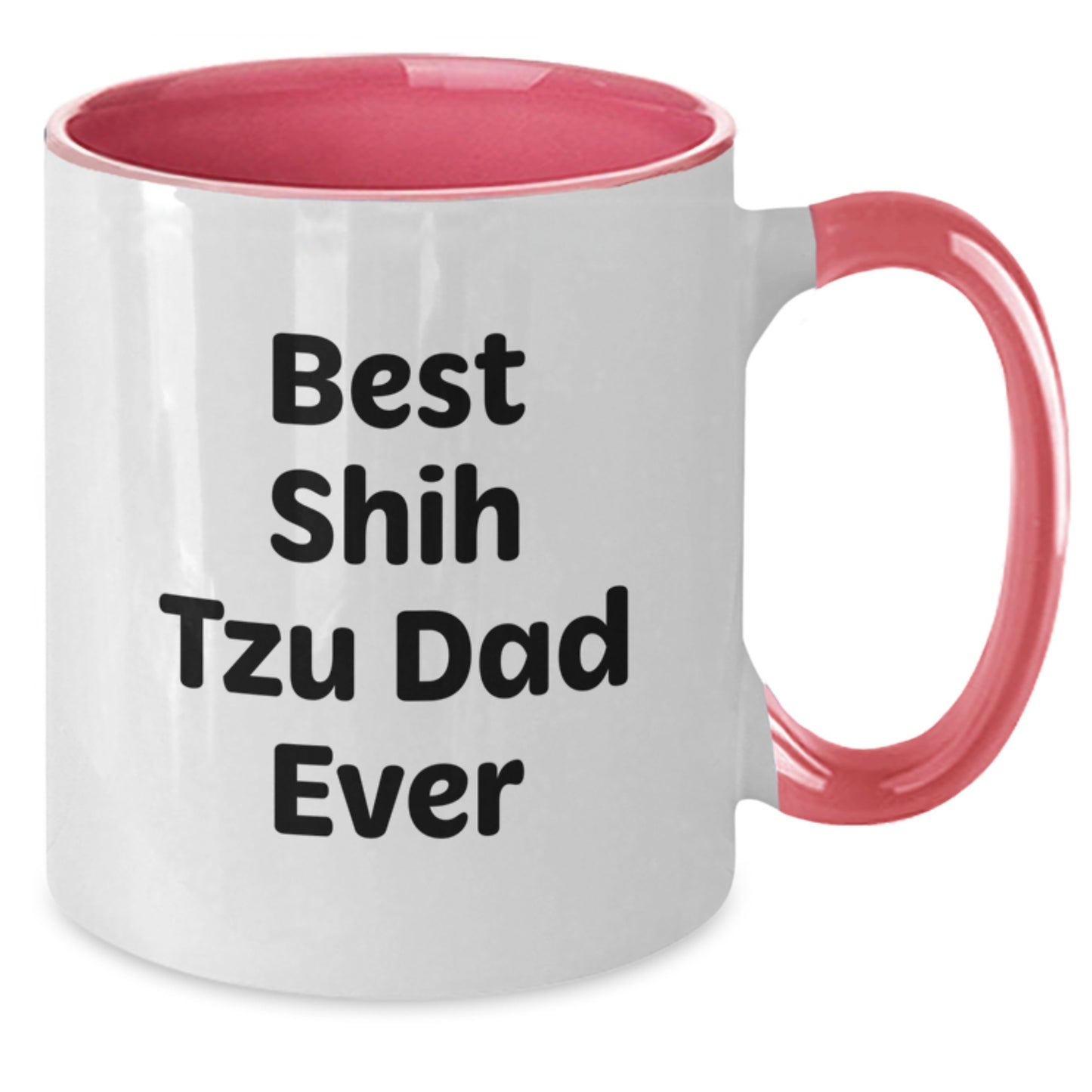 Shih Tzu Dog Gifts for Men - Funny Two Tone Coffee Mug, Best Shih Tzu Dad Ever, Birthday Unique Gifts from Dad to Son - Additional