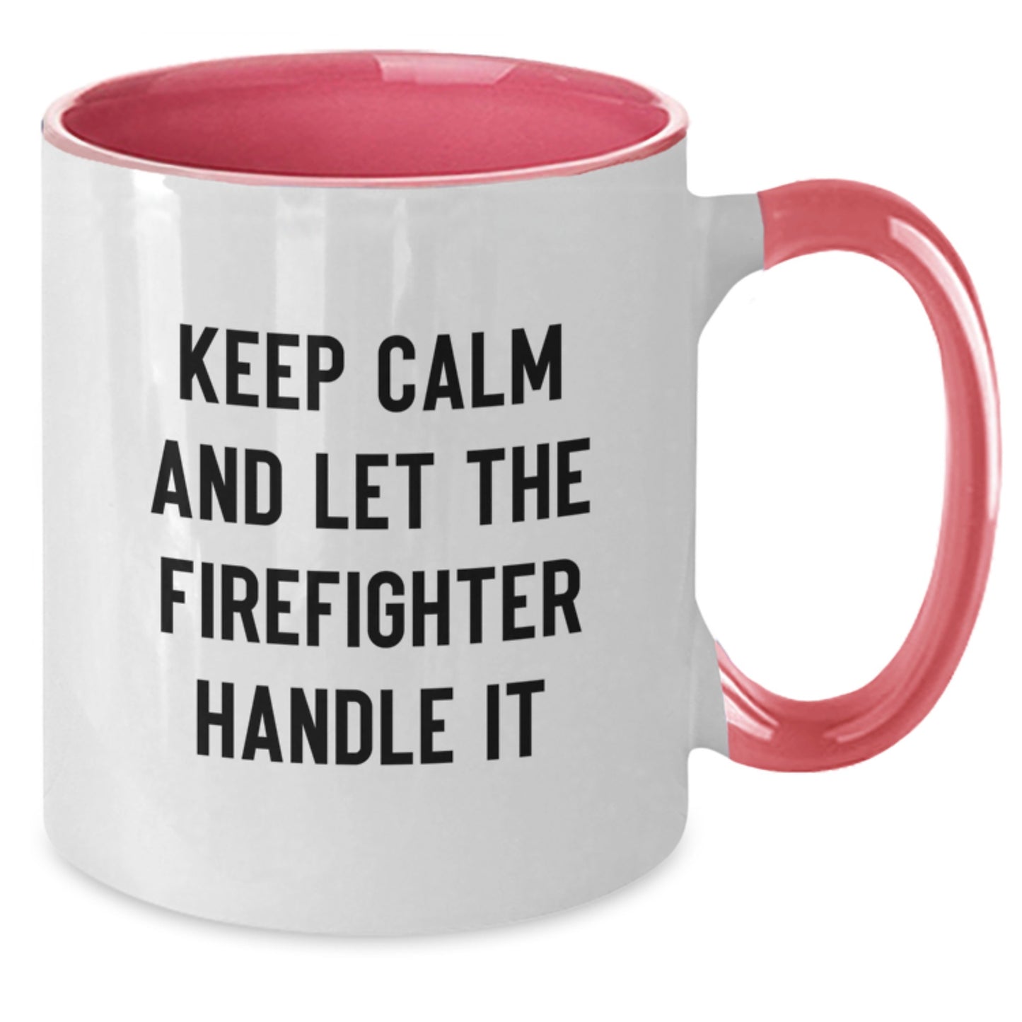 Funny Firefighter Gifts from Men to Firefighters, Inspirational Two Tone Coffee Mug for Christmas Unique Gifts - Additional