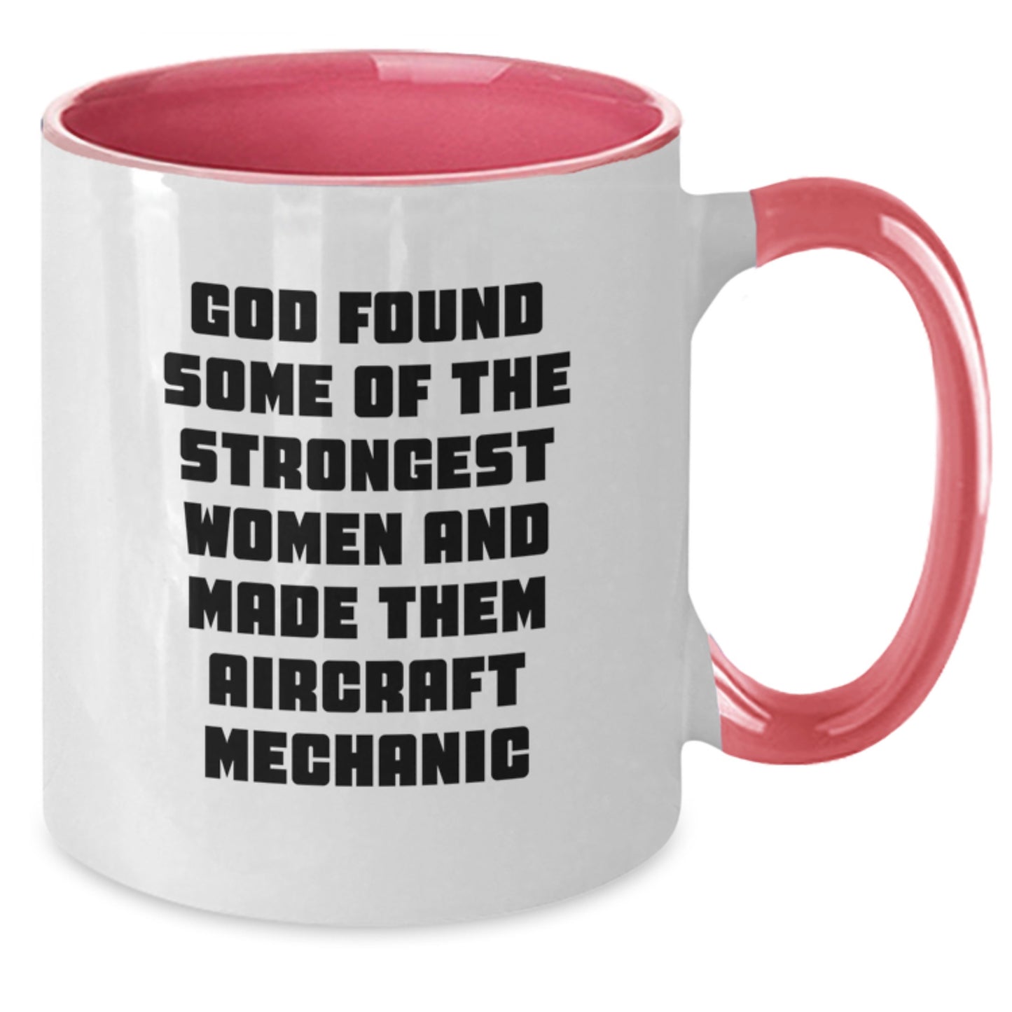 Funny Aircraft Mechanic Gifts for Women Christmas Two Tone Coffee Mugs from Family, Inspirational Women in Aviation - Additional