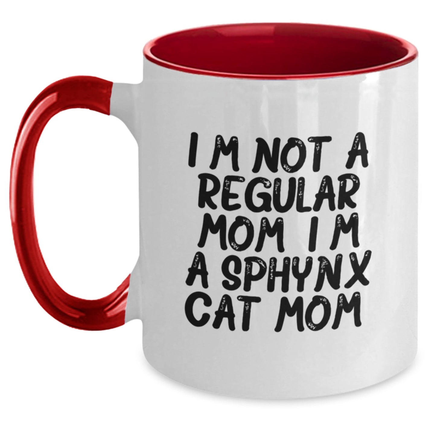 Sphynx Cat Mom Gifts Funny Two Tone Coffee Mugs for Graduation - Gifts from Mom to Sphynx Cat Lover, Sphynx Cat Mom Unique Gifts - Main