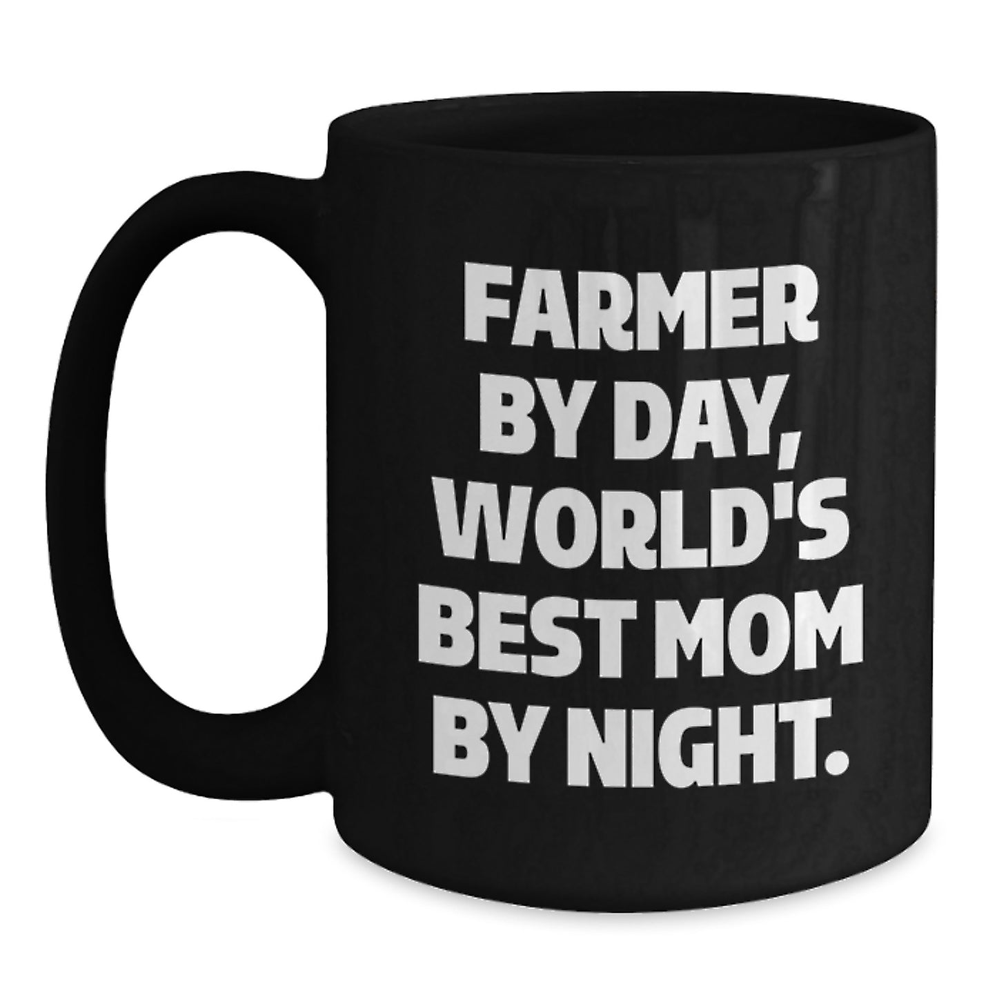 Farmer Gifts, Funny Mugs, Birthday, Gifts from Men, Gifts for Farmer, Farmer By Day, World's Best Mom By Night. - Main