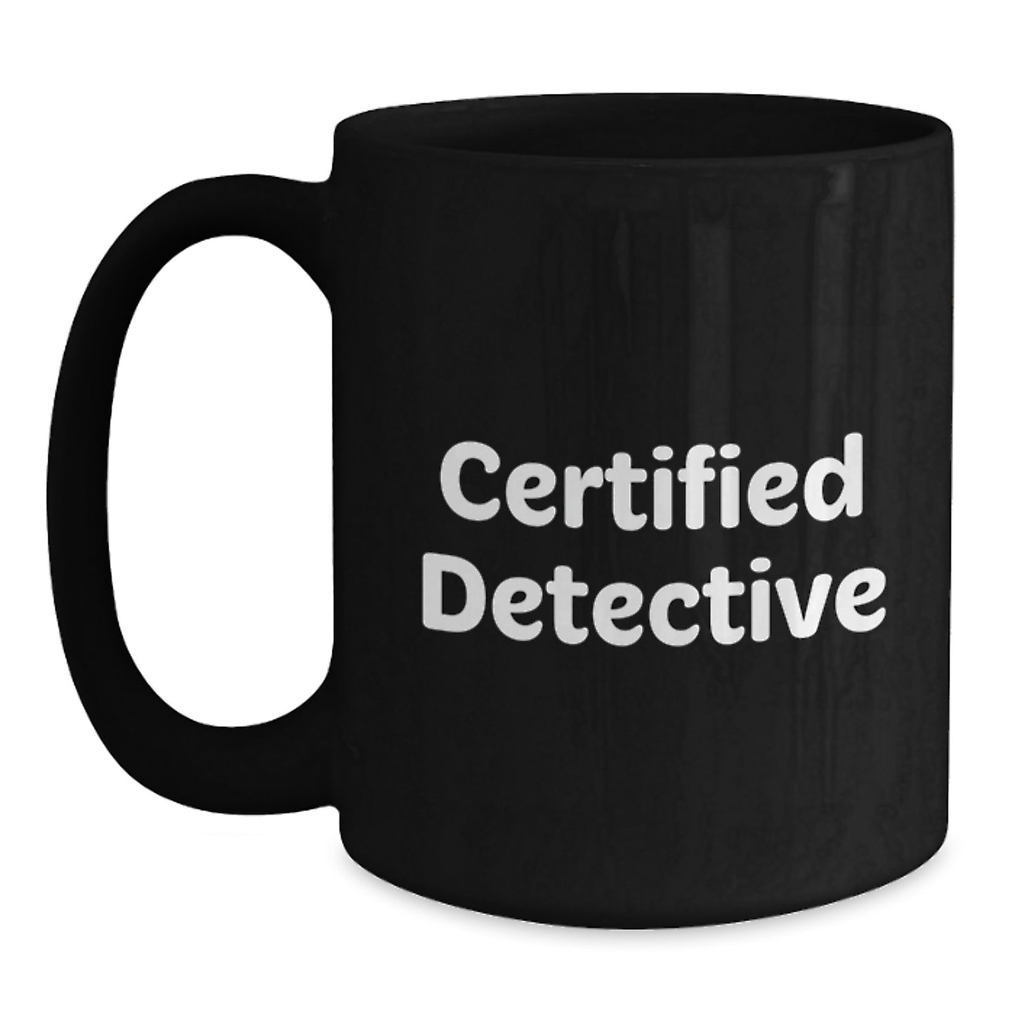 Detective Gifts from Friends, Unique Graduation Mugs for Certified Detective Men, Funny 'You're a Real Detective' Quote - Main