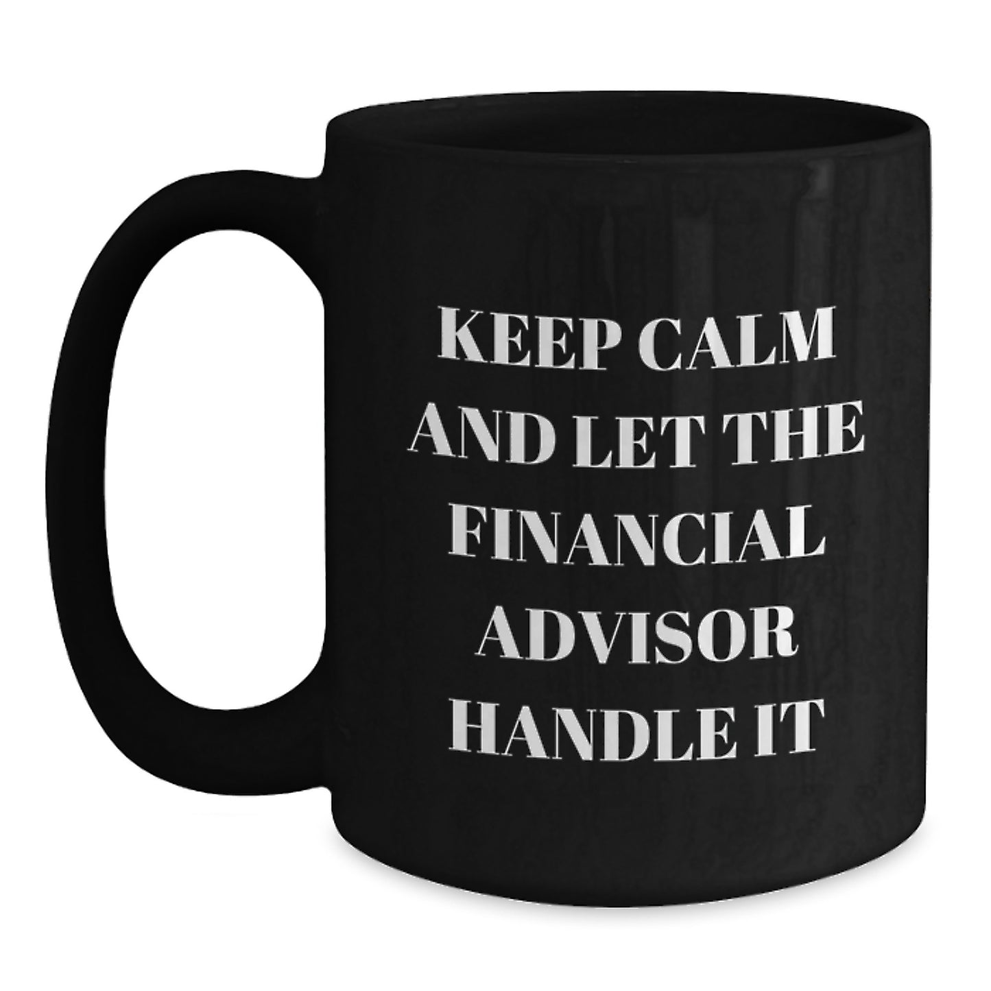 Funny Financial Advisor Gifts for Men Black Coffee Mugs from Friends at Christmas Unique Gifts - Main