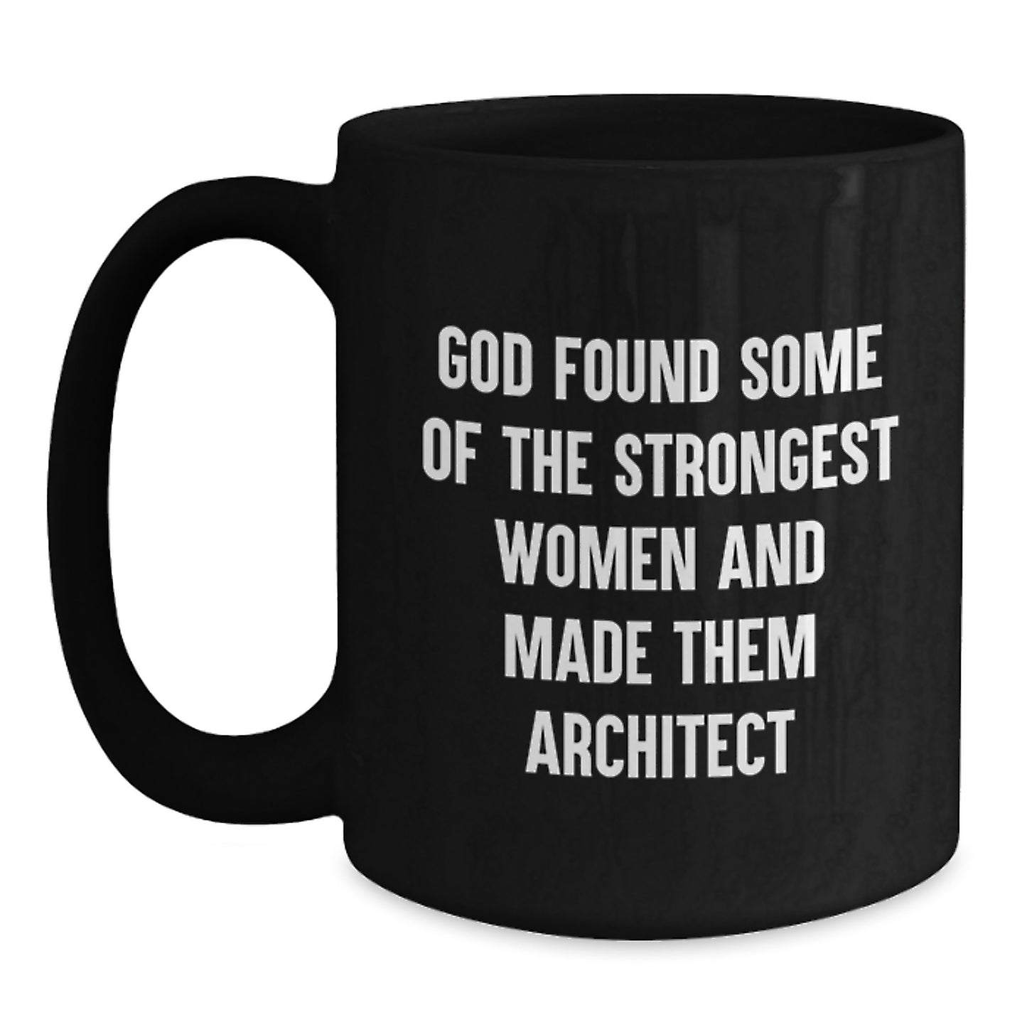Funny Architect Gifts for Christmas from Men to Women Friends and Family Black Coffee Mug - Main
