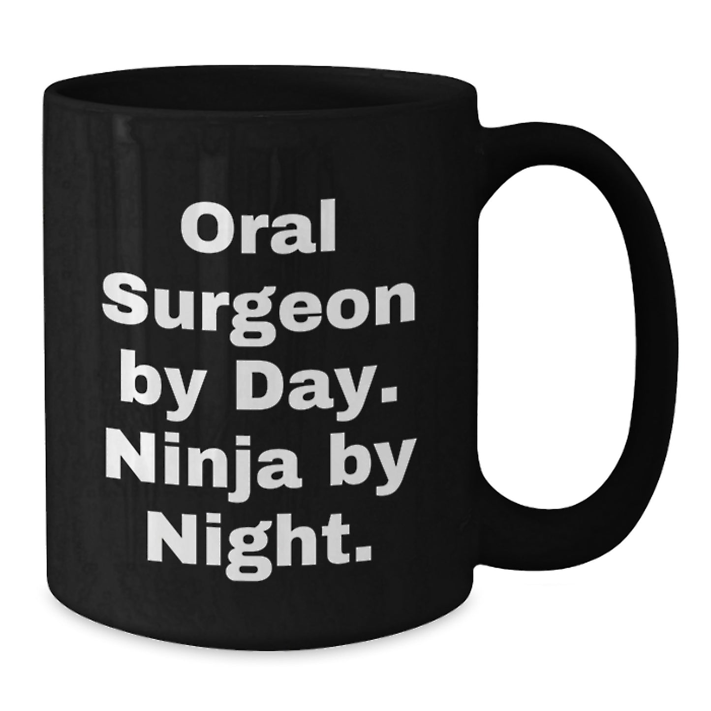 Quirky Oral Surgeon Black Coffee Mugs Funny Gifts from Friends for Birthday Unique - Additional