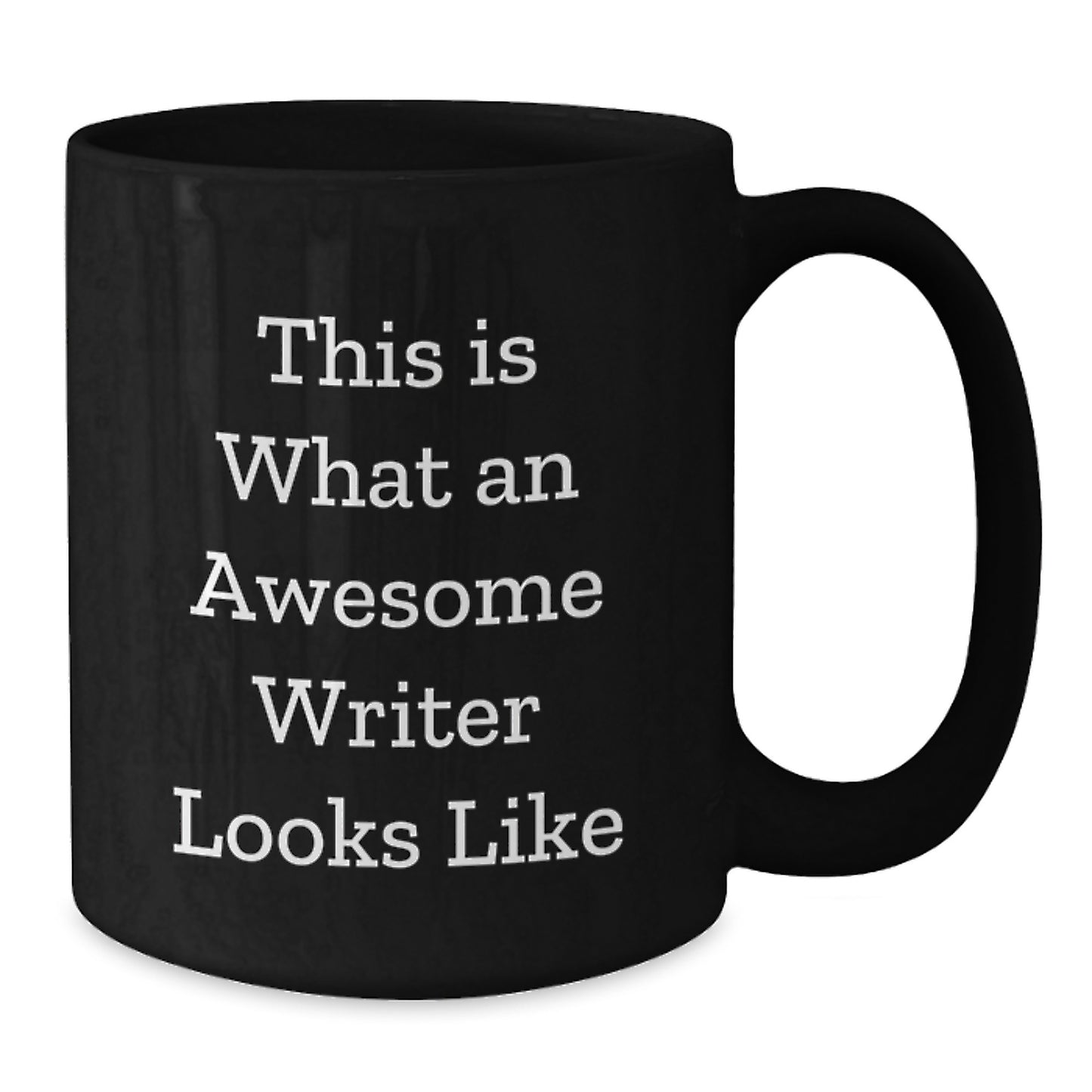 Funny Writer Gifts for Men, Black Coffee Mug, Graduation Unique Gifts from Friends, 'This Is What An Awesome Writer Looks Like' Quote - Additional