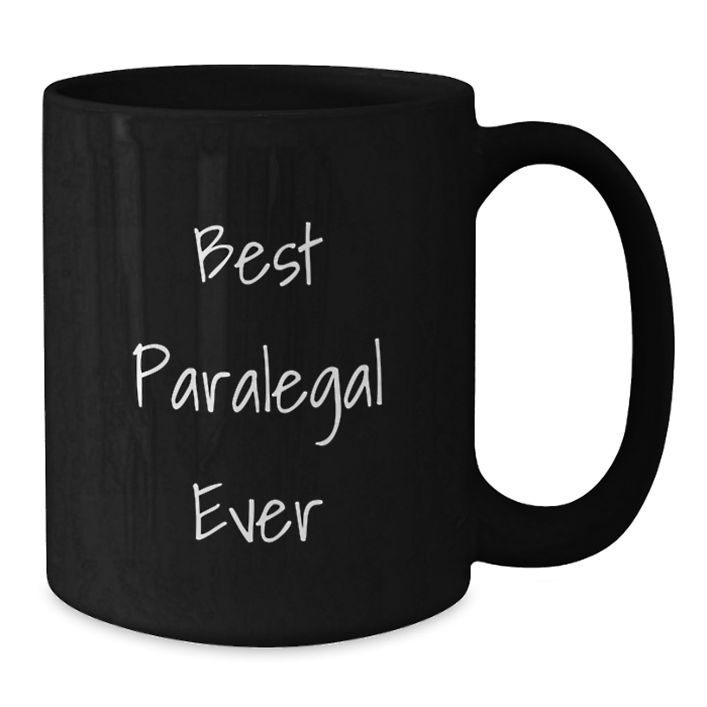 Funny Gifts for Paralegal Coworkers, Best Paralegal Ever Black Coffee Mug, Unique Birthday Present - Additional
