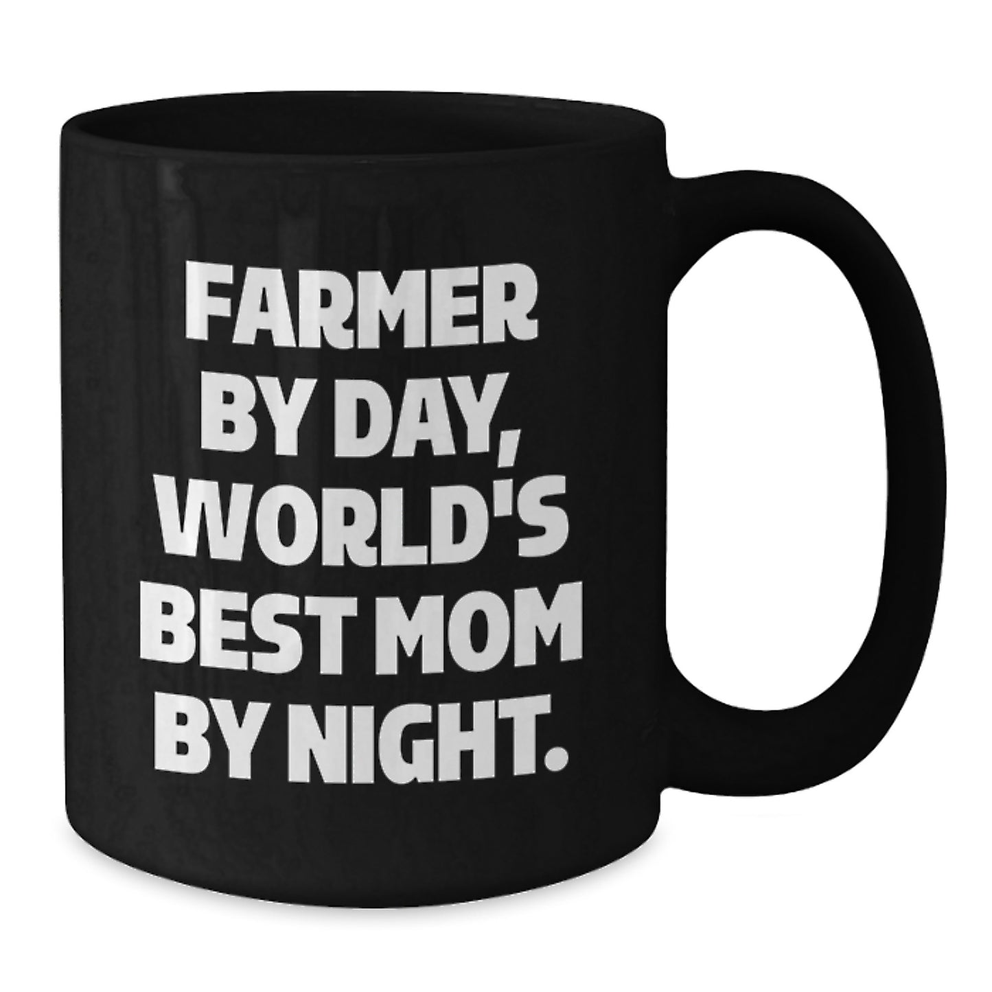 Farmer Gifts, Funny Mugs, Birthday, Gifts from Men, Gifts for Farmer, Farmer By Day, World's Best Mom By Night. - Additional