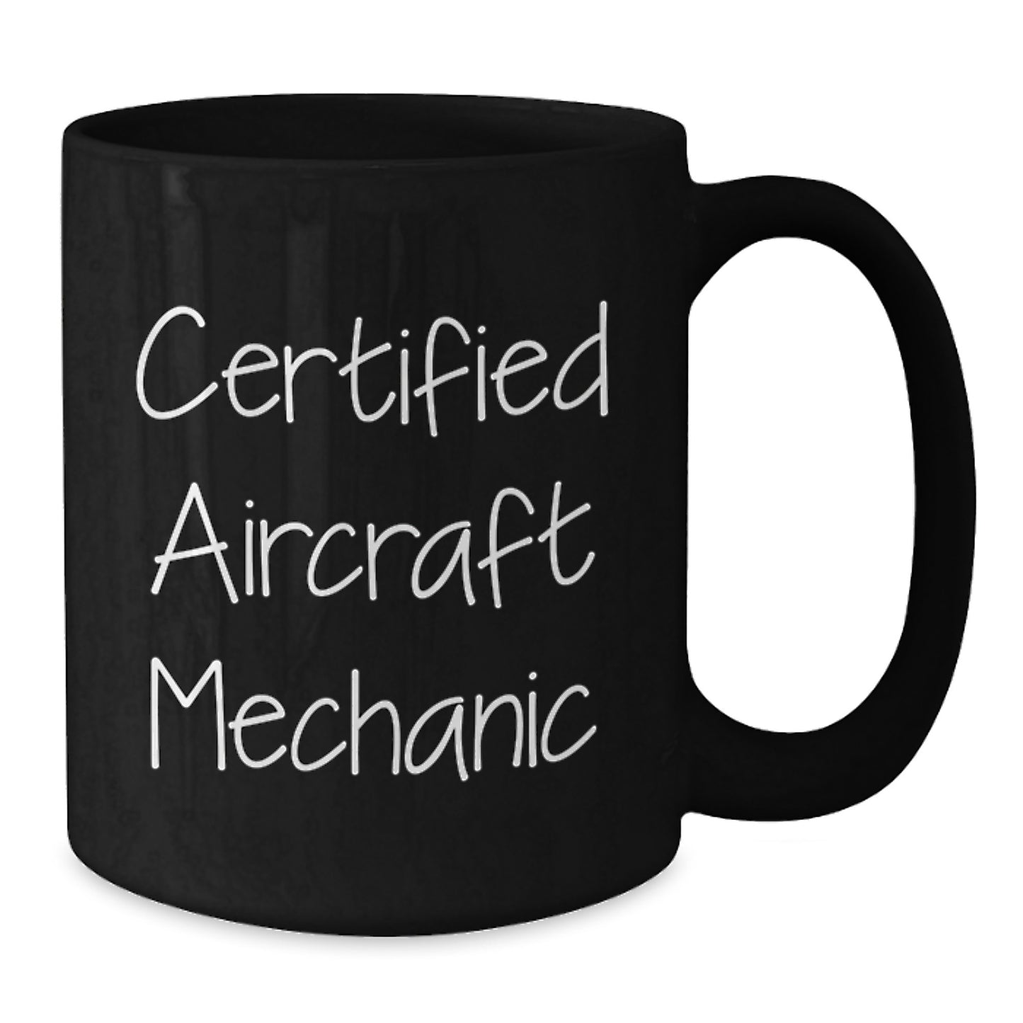 Funny Quote for Aircraft Mechanic Black Coffee Mug Gifts from Friends for Birthday Unique Gifts - Additional