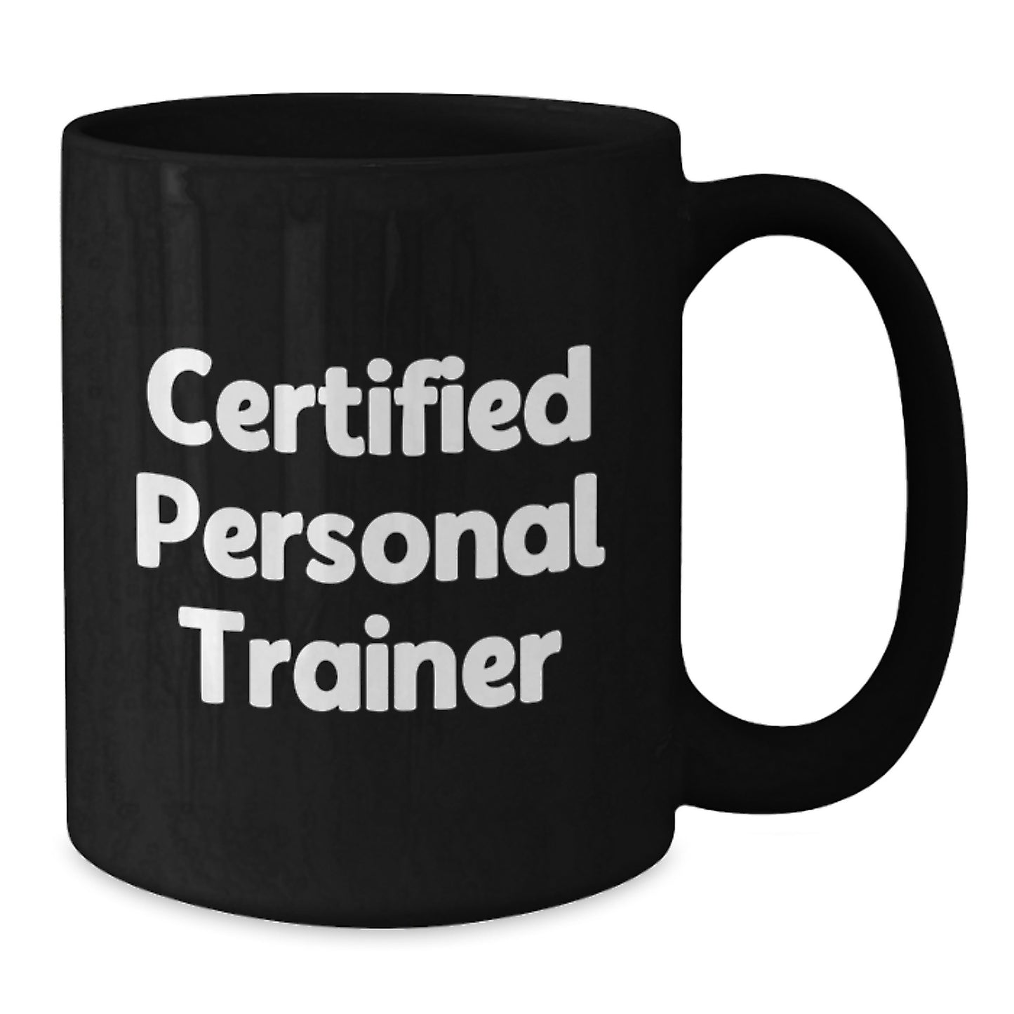 Funny Personal Trainer Gifts for Men, Unique Christmas Unique Gifts from Wife to Husband, Black Coffee Mug with Inspirational Quote - Additional